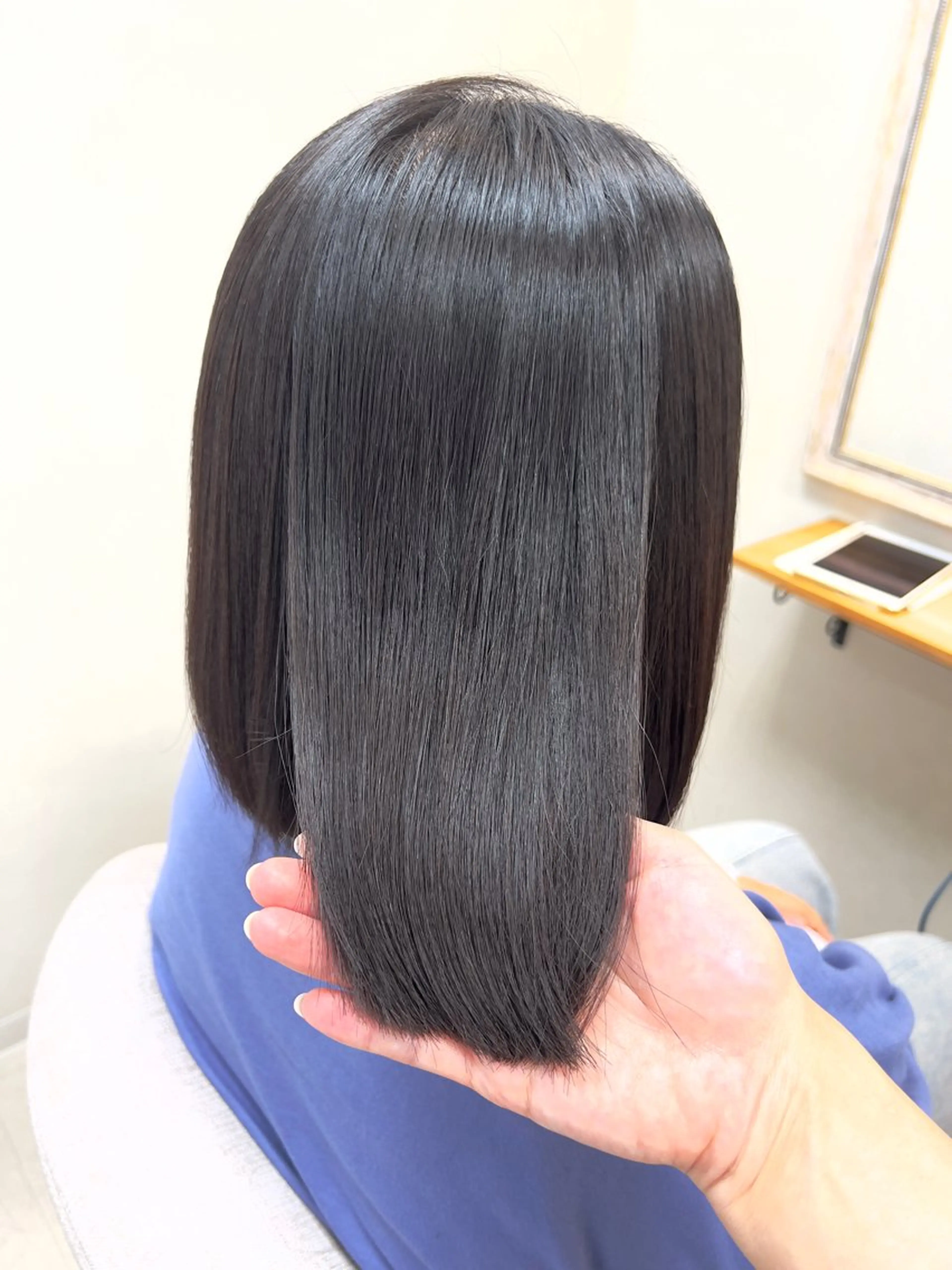 ショート くせ毛 髪質改善 縮毛矯正 カット 縮毛矯正 トリートメント ショート/白髪ぼかし 君和田若菜のヘアスタイル