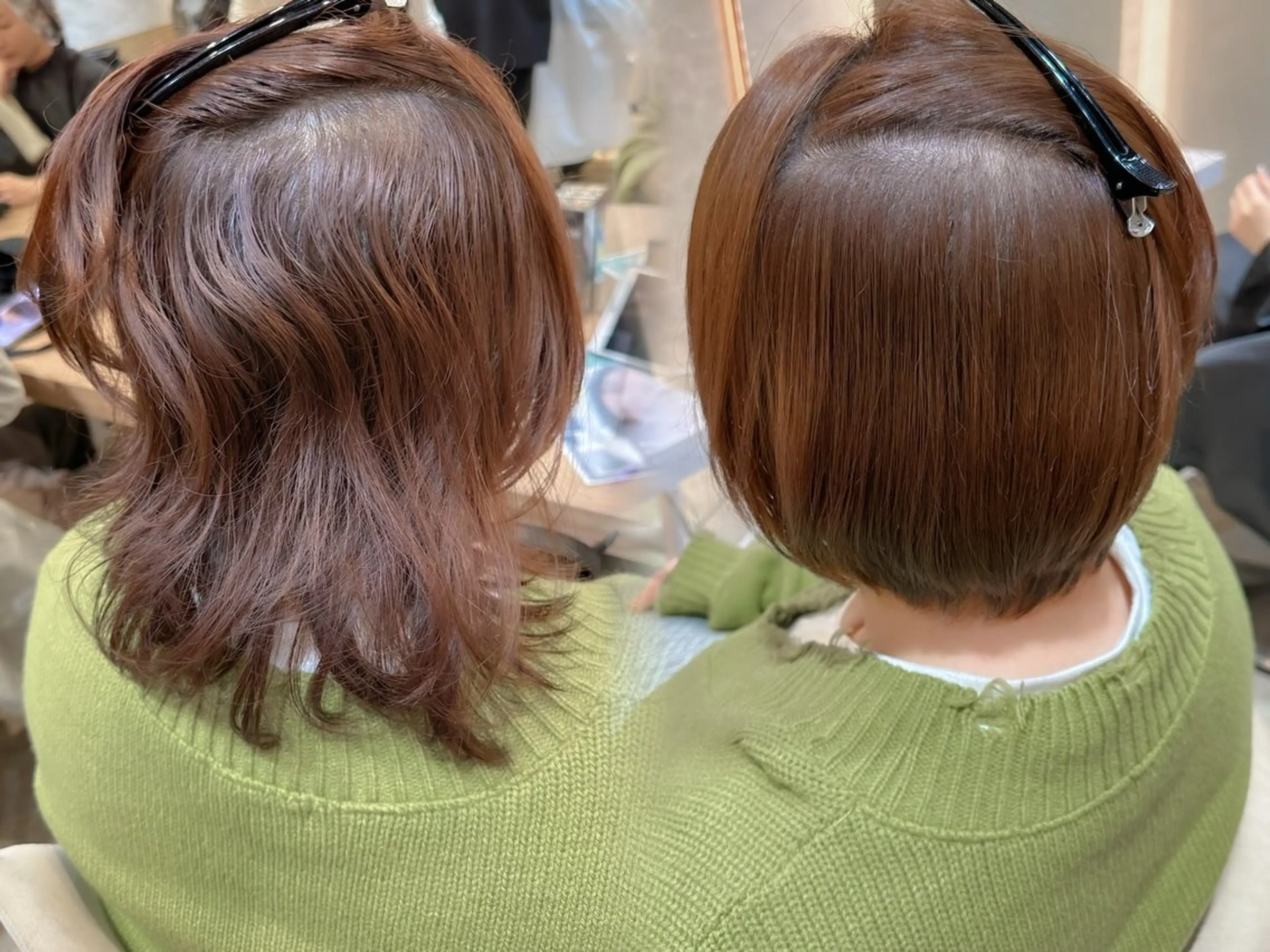 ミディアム カラー パーマ ボブ/ショート/ 縮毛矯正⚜️工藤昴のヘアスタイル