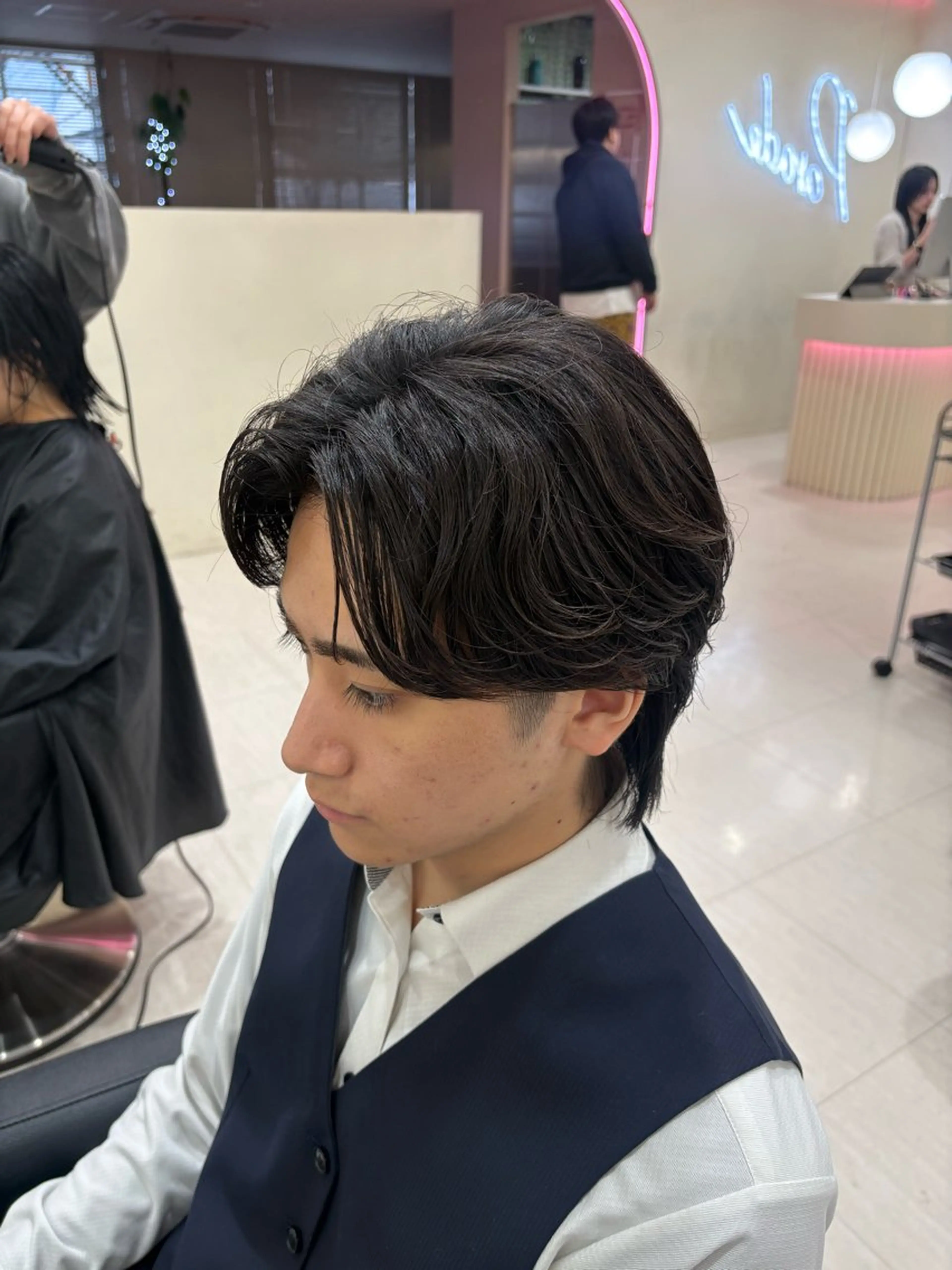 カラー パーマ ヘアアレンジ メンズ カット パーマ 💟RINNA 艶カラー💟のヘアスタイル