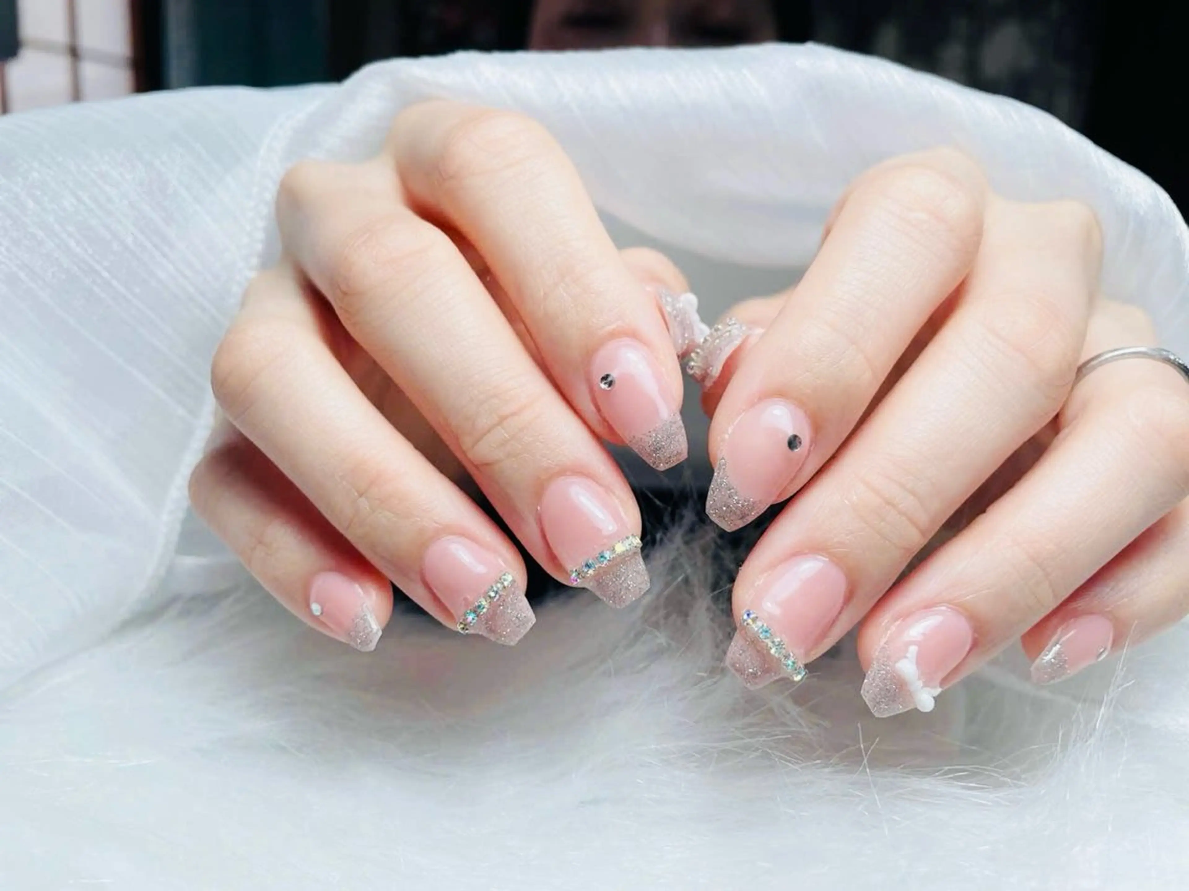 ネイル キラキラネイル ストーンネイル Michan Nailのネイルデザイン