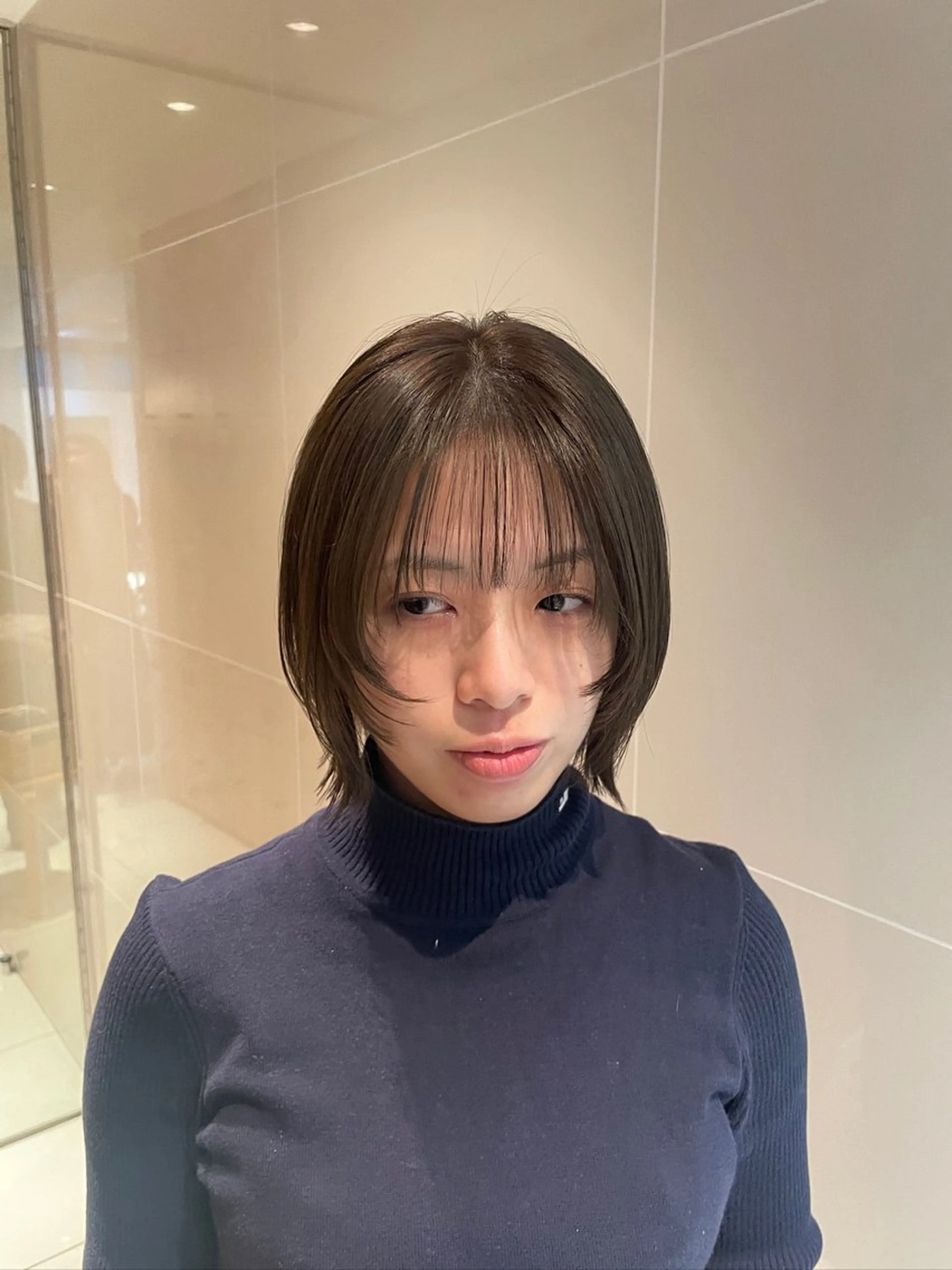 ショート カラー ボブレイヤー ボブ レイヤーカット カット ヘアカラー トリートメント 縮毛矯正/レイヤー 🌙児玉光瑠のヘアスタイル