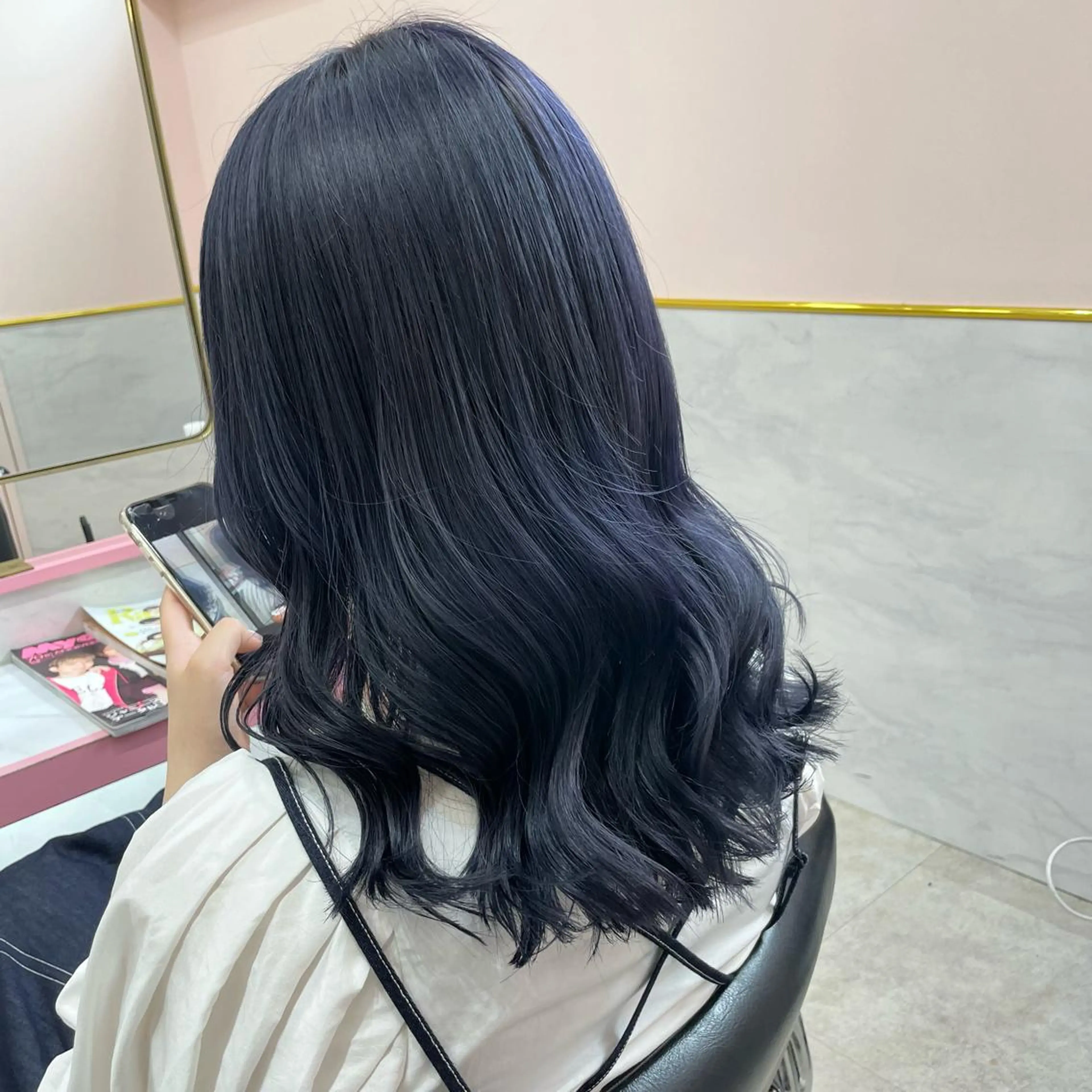ミディアム カラー ヘアカラー トリートメント ヘアセット 🫧tatsuki 🫧“lot 横浜“のヘアスタイル