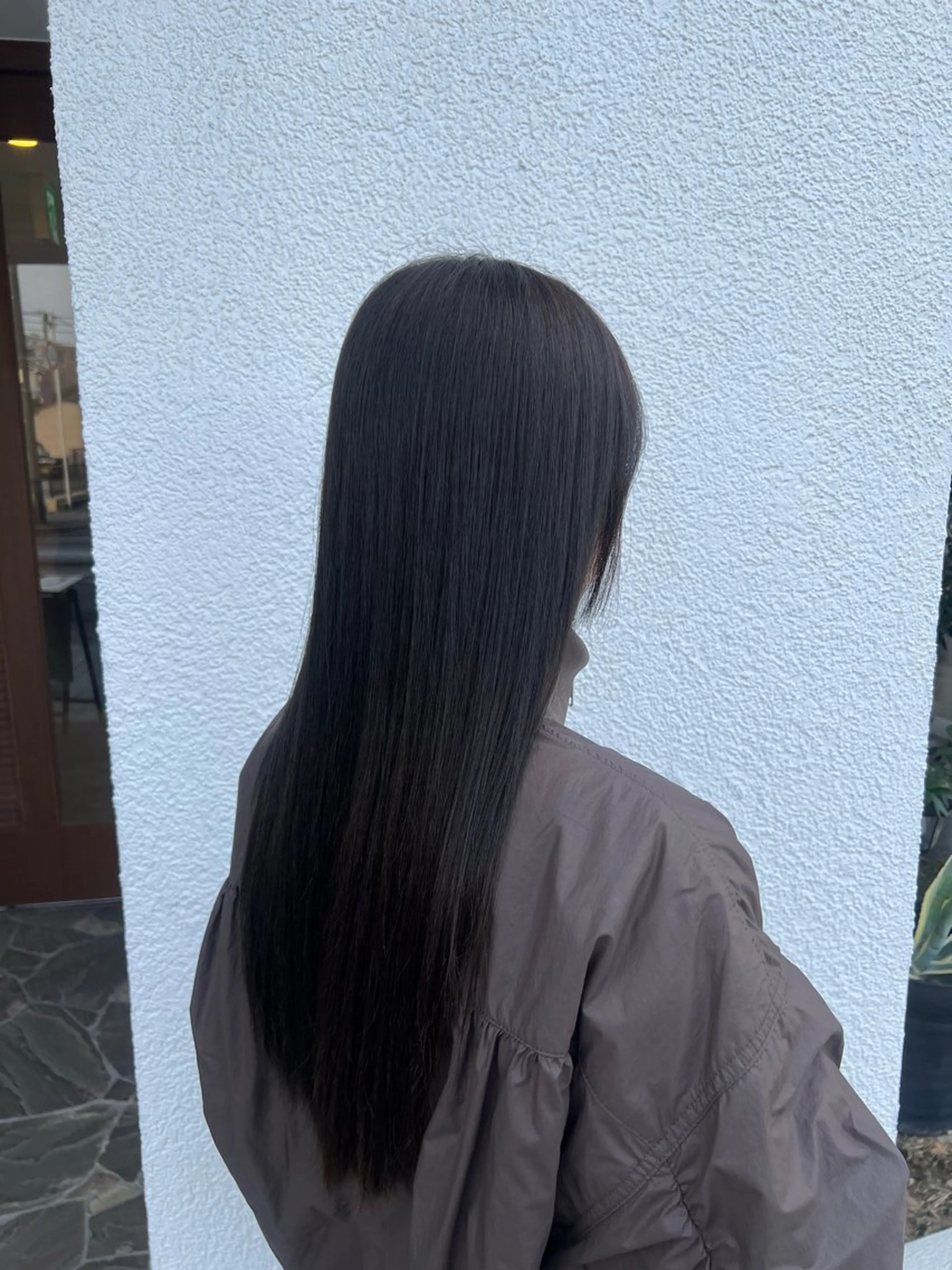 ロング カラー アッシュ 透明感カラー グレージュ オリーブカラー オリーブグレージュ letter by novel 大野のヘアスタイル