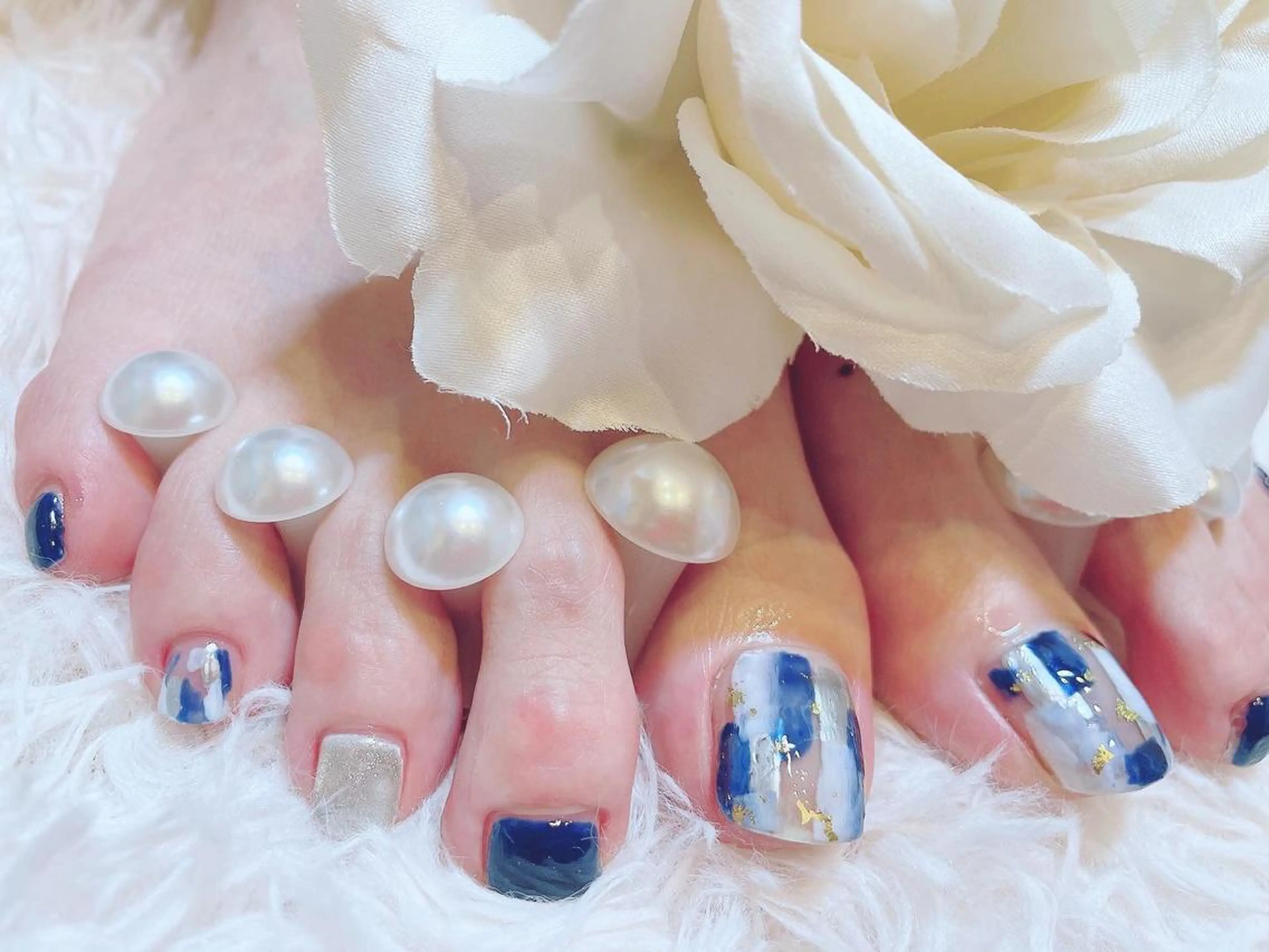 ネイル フットネイル 頑張る女性の味方✴︎ M.i nail ♡のネイルデザイン