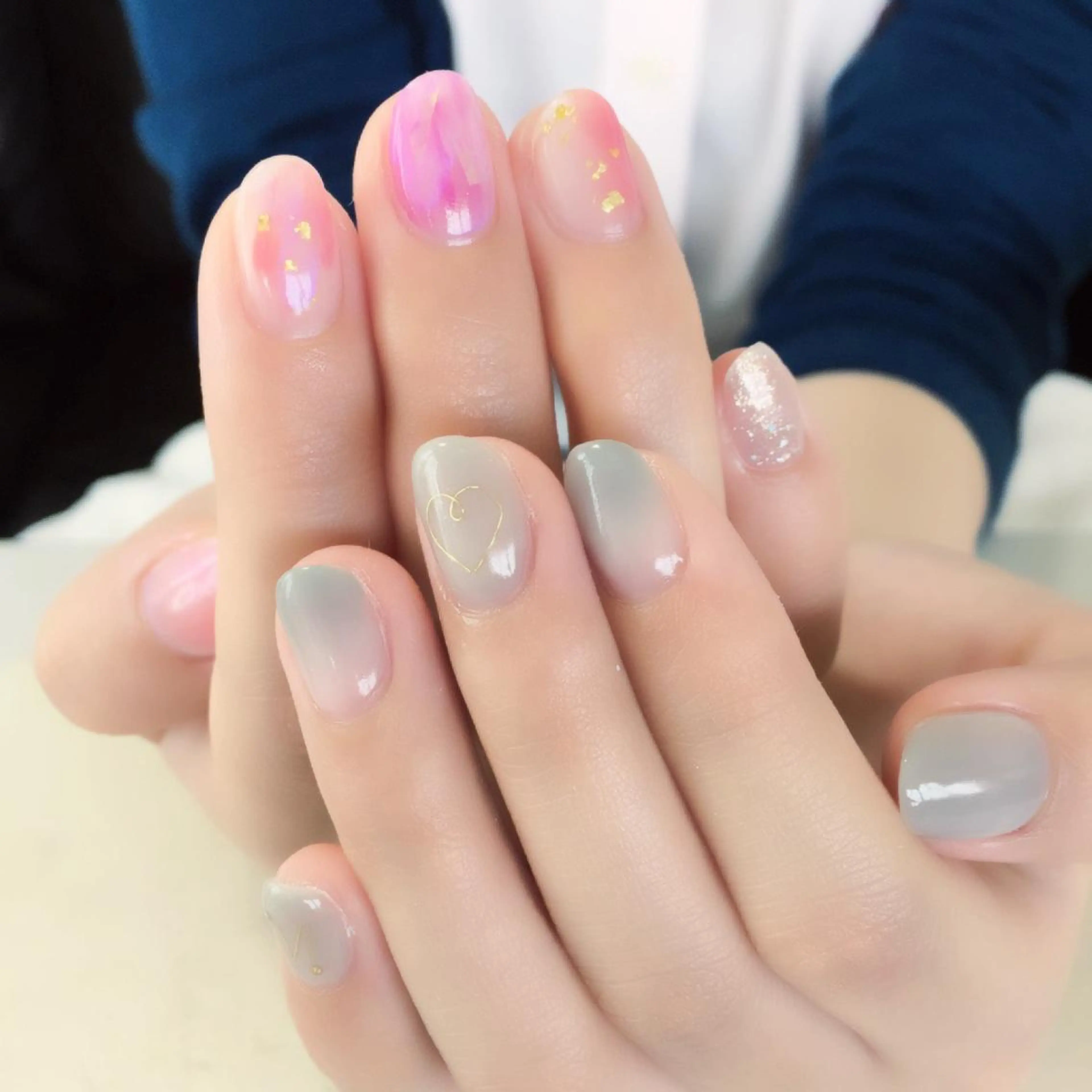 ネイル ニュアンスネイル ricco risaiaのネイルデザイン