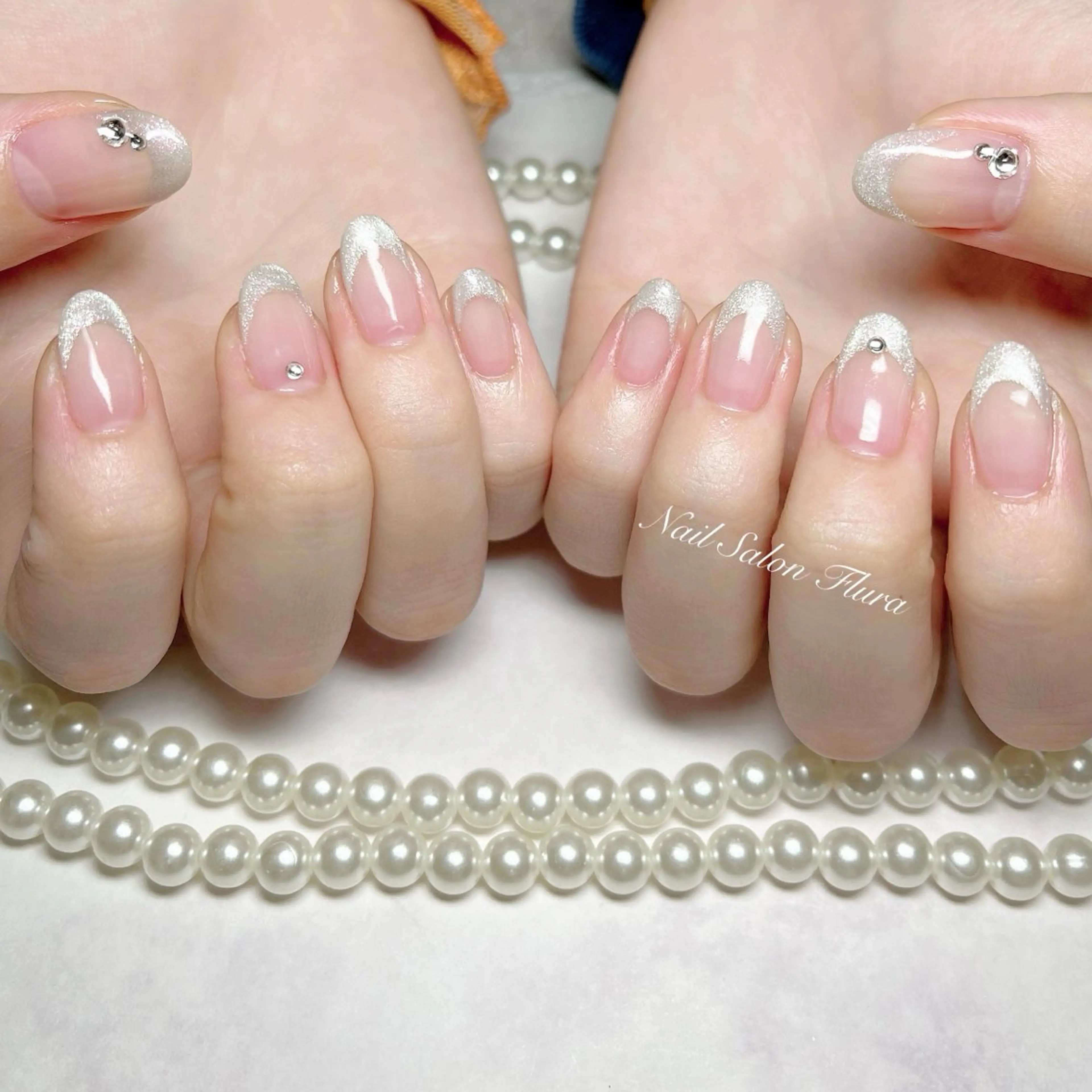 ネイル フレンチネイル マグネットネイル NAILSALON Flura所属・NailSalon Fluraのネイルデザイン