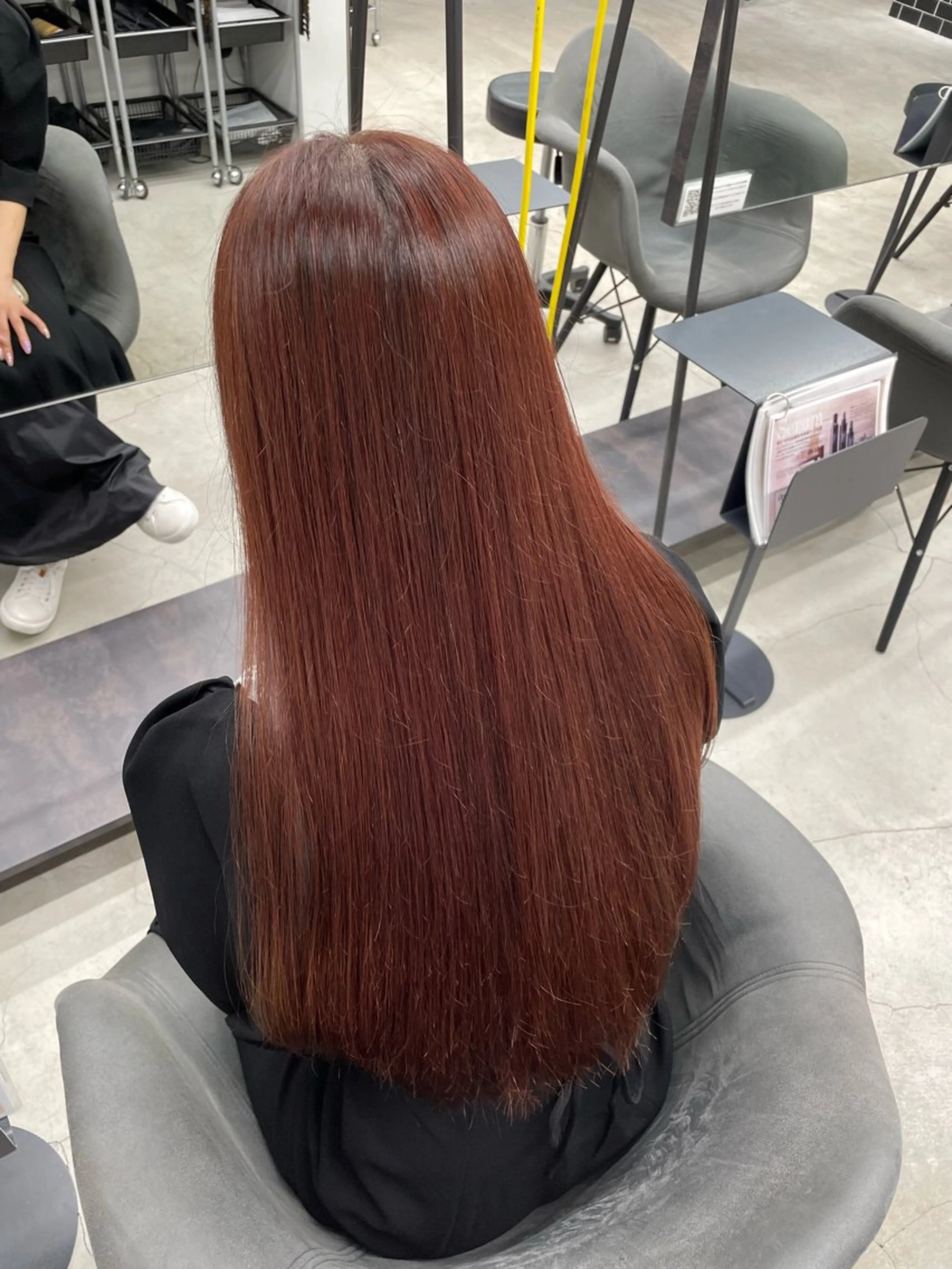 ロング 縮毛矯正 トリートメント 💗韓国ヘア/透明感 💗若菜あいこのヘアスタイル