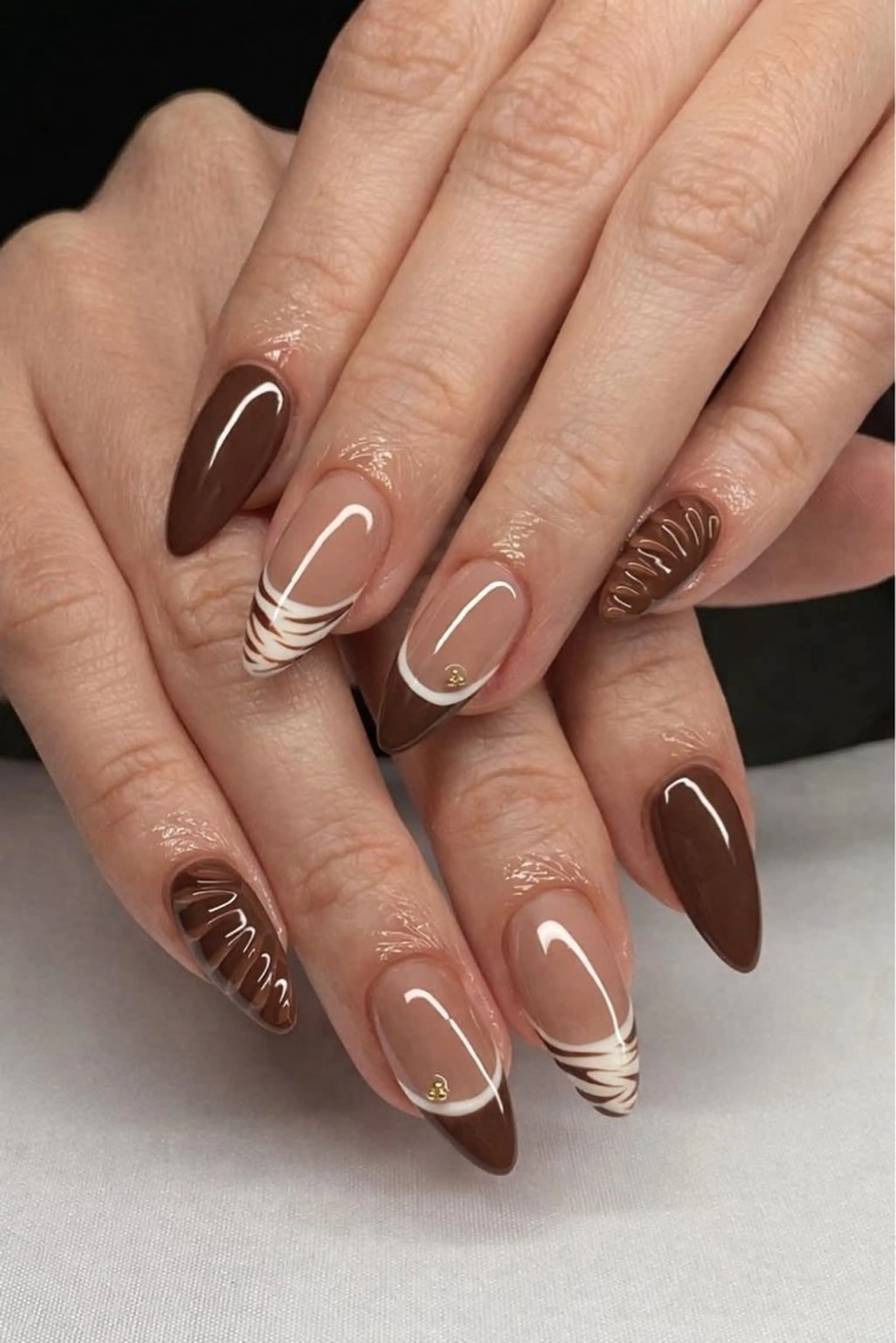 ネイル 韓国ネイル 持ち込み ニュアンスネイル ネイルチップ 冬ネイル RINN ANA.CHUOのネイルデザイン