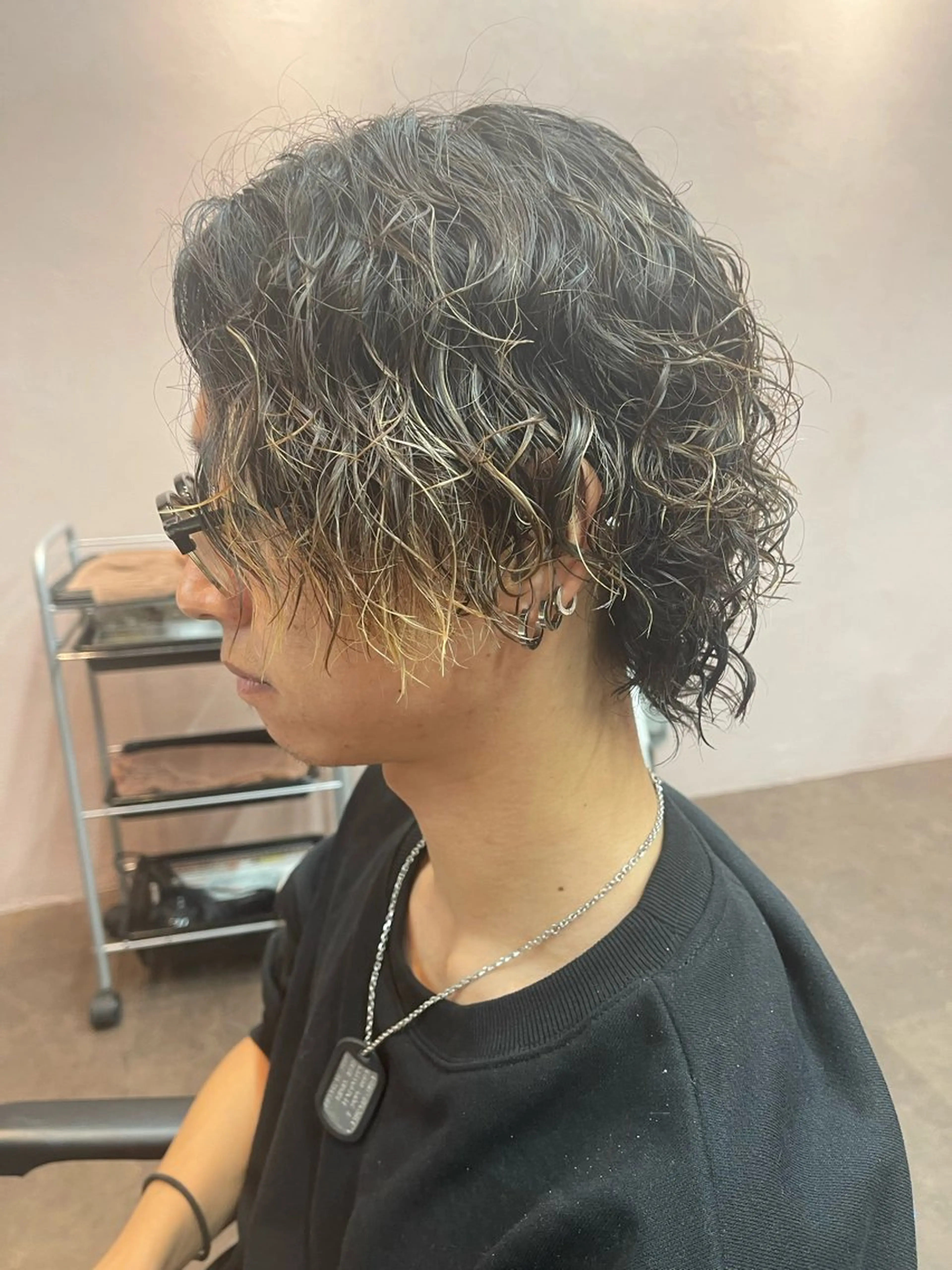パーマ メンズ カット パーマ 吉田 剛のヘアスタイル