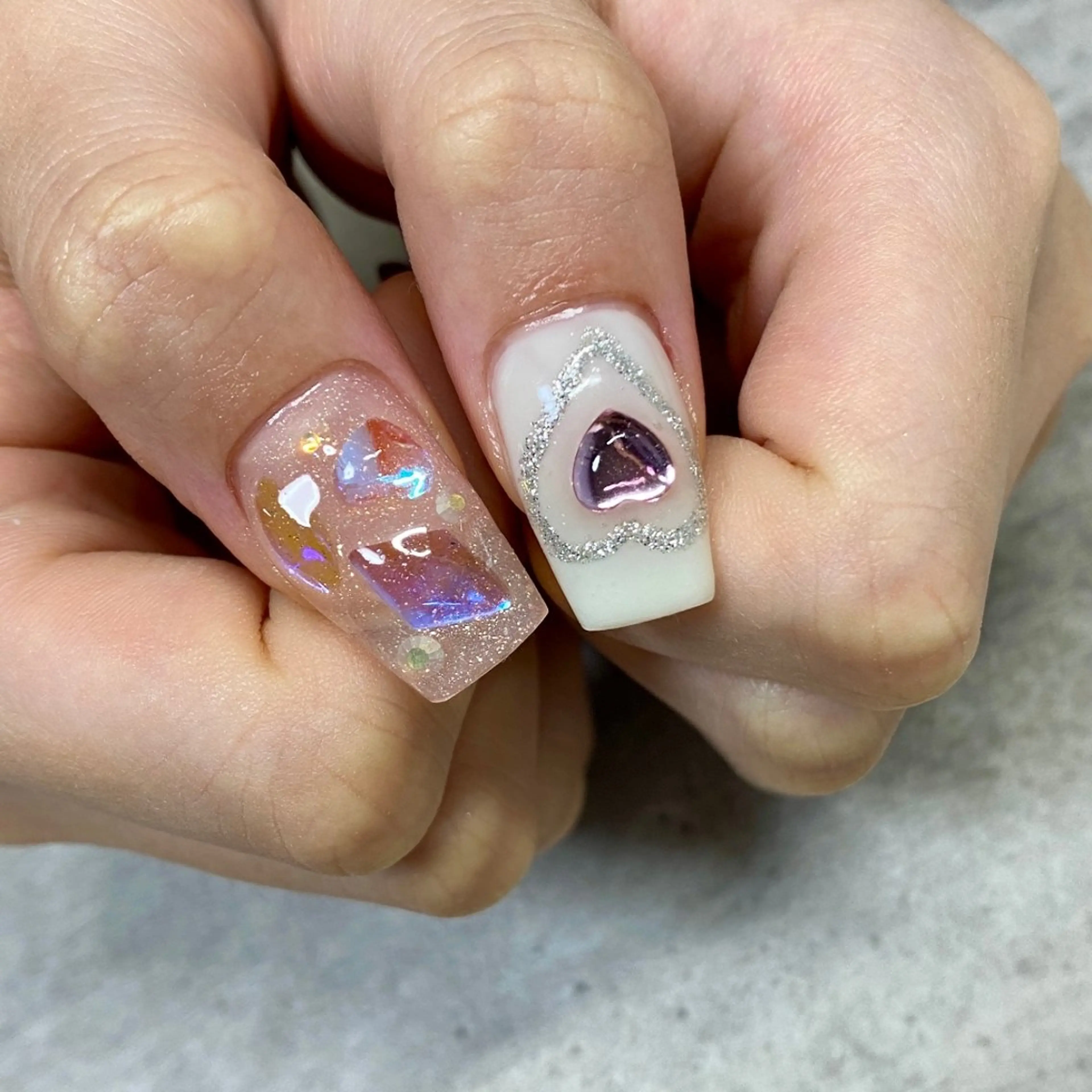 ネイル 長さ出し 持ち込み ハンドネイル Miley nailのネイルデザイン
