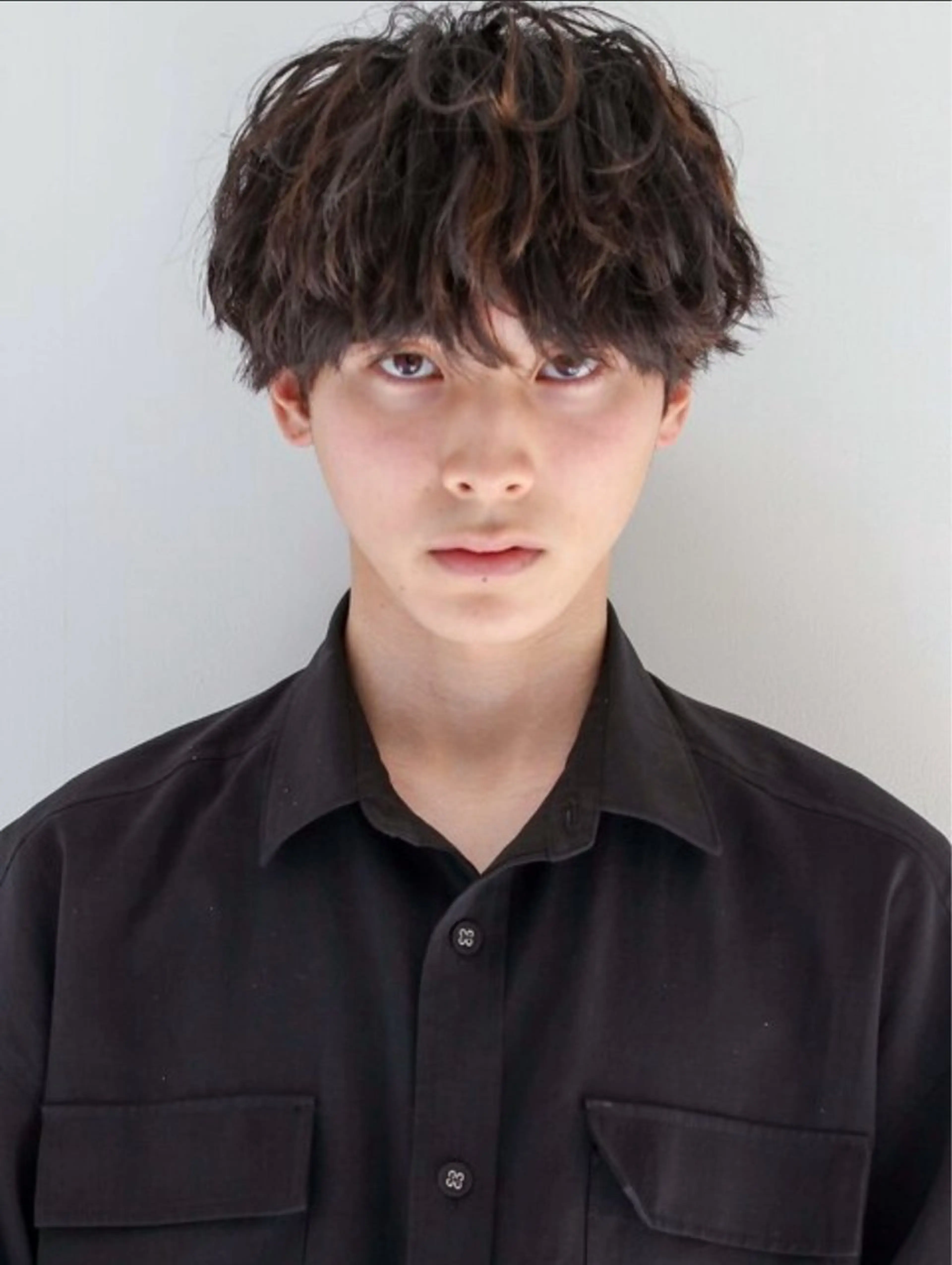 メンズ カット パーマ サラ艶/韓国ヘア ︎🌟璃奈 (ﾘﾅ)のヘアスタイル