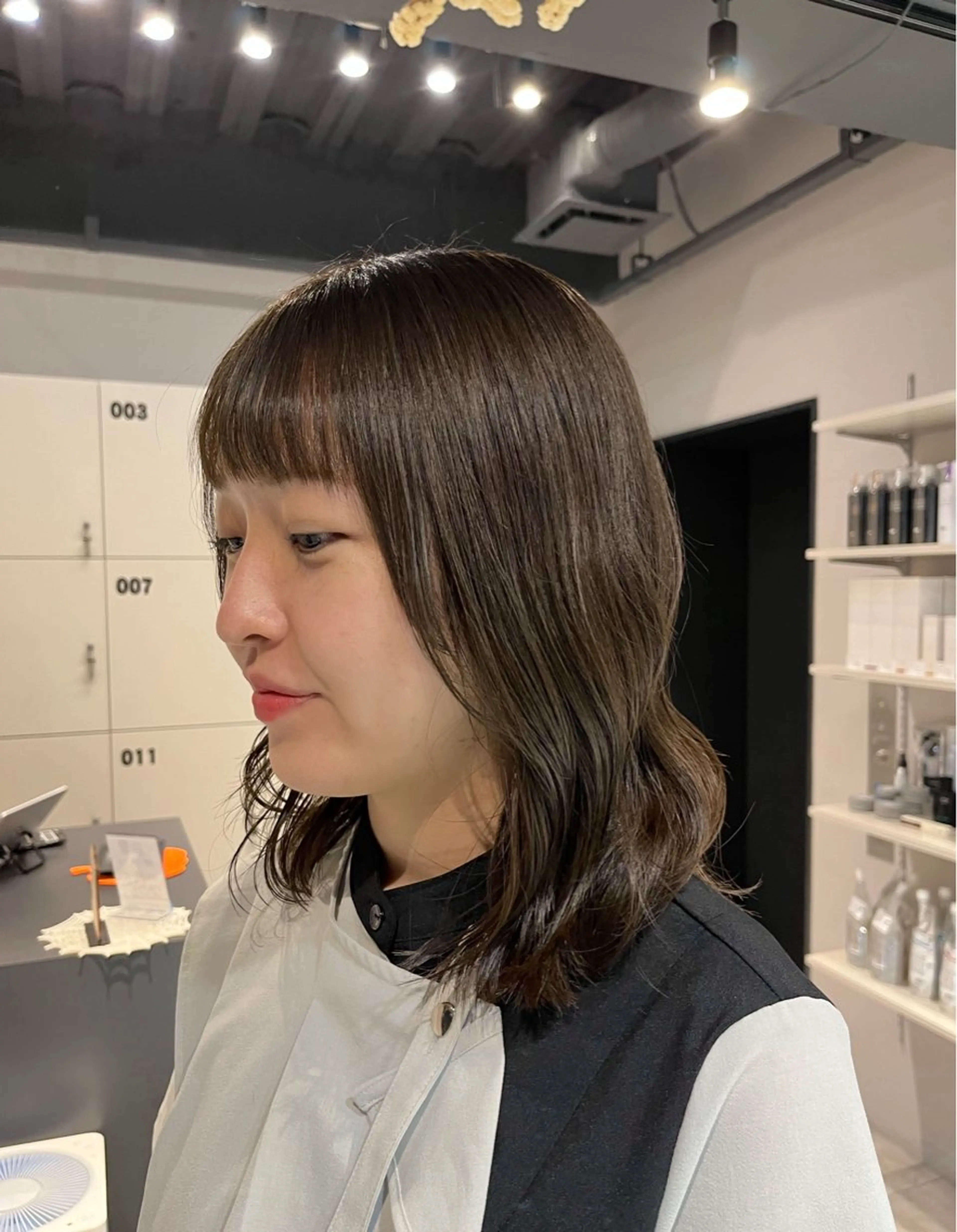 ミディアム カラー うる艶カラー/恵比寿 ベージュ/丸山陽平のヘアスタイル