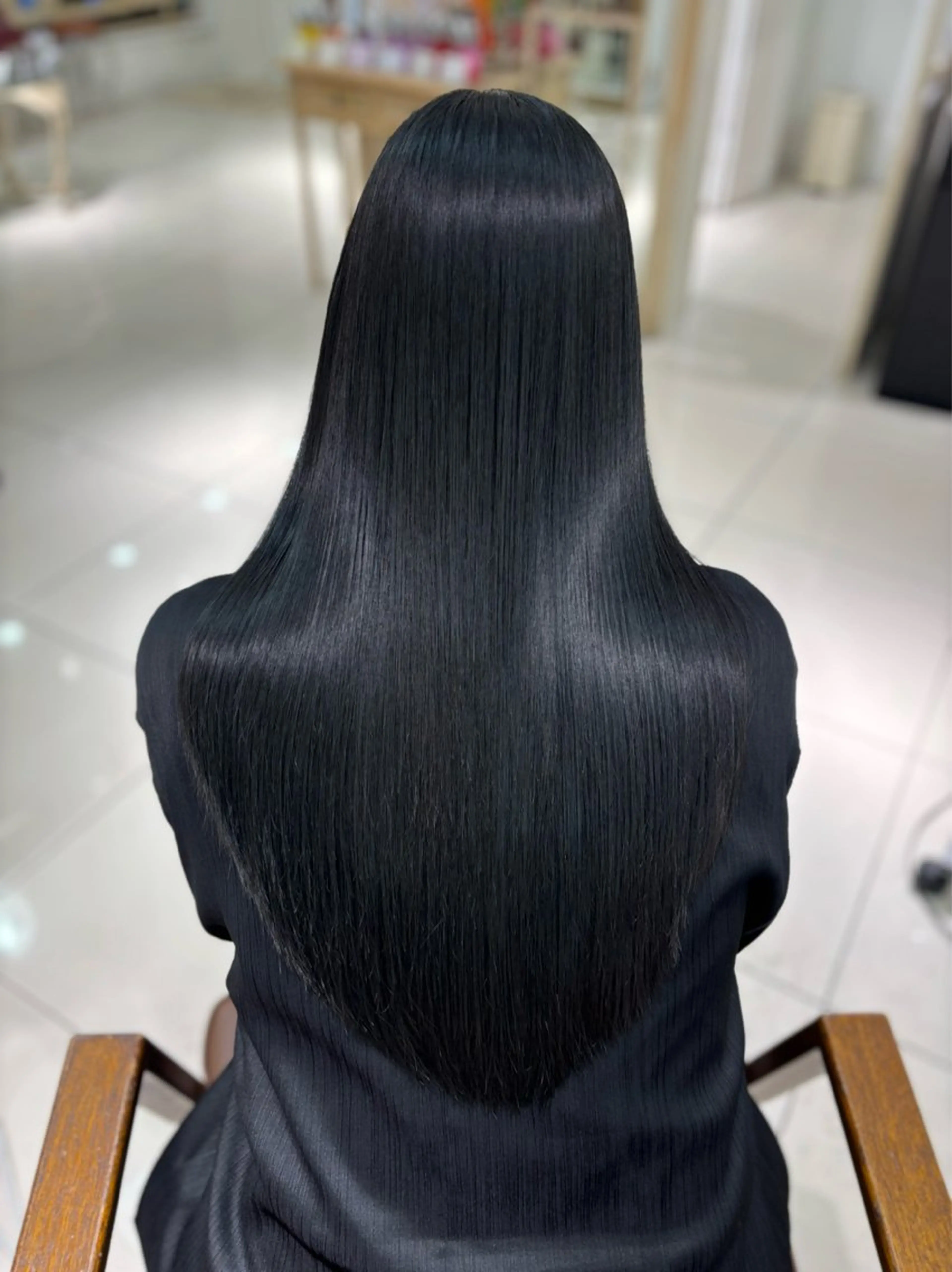 ロング オリーブ/韓国風 まつパ/himariのヘアスタイル