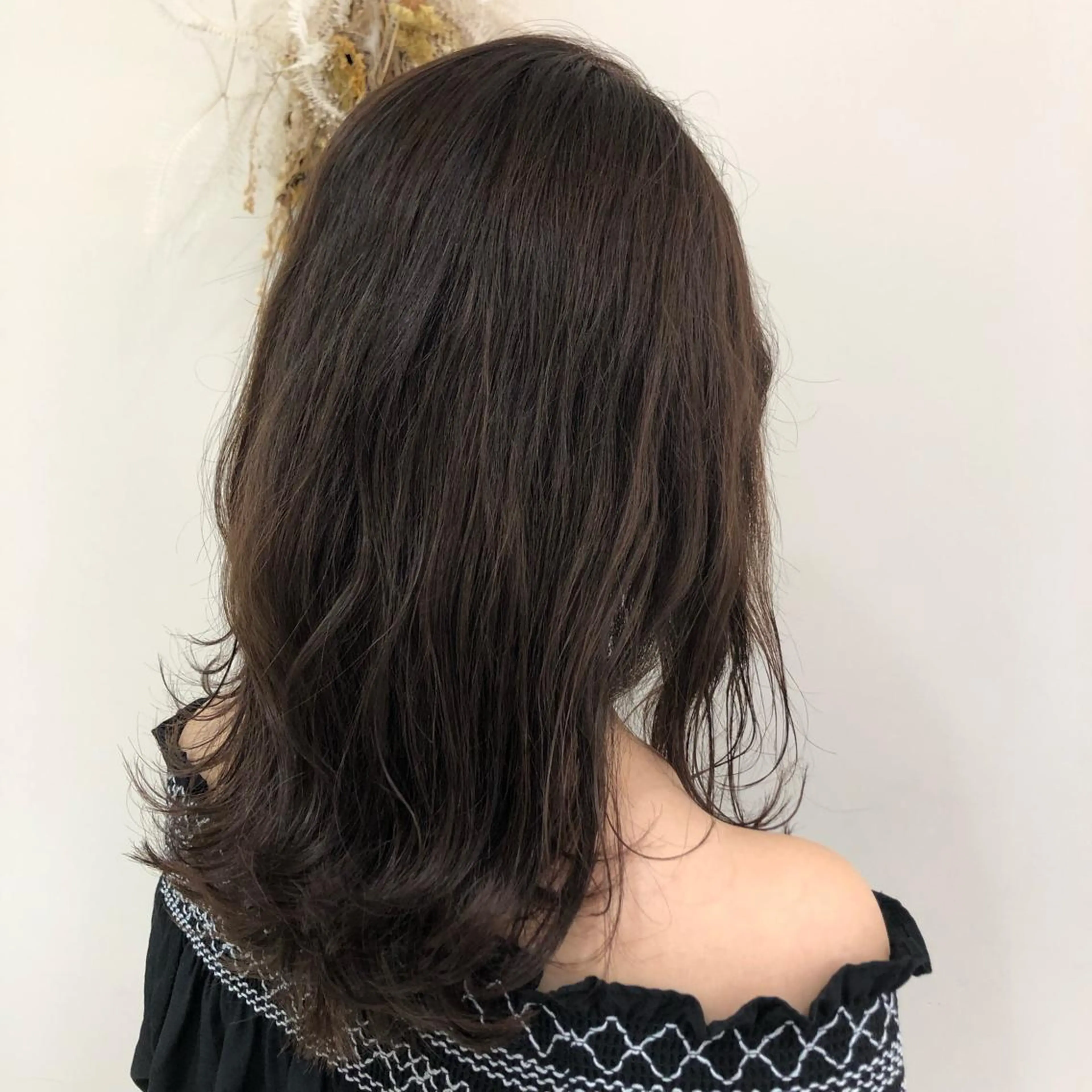 セミロング カラー ブラウンカラー ナチュラルブラウン 【髪質改善】 梅田　聡のヘアスタイル