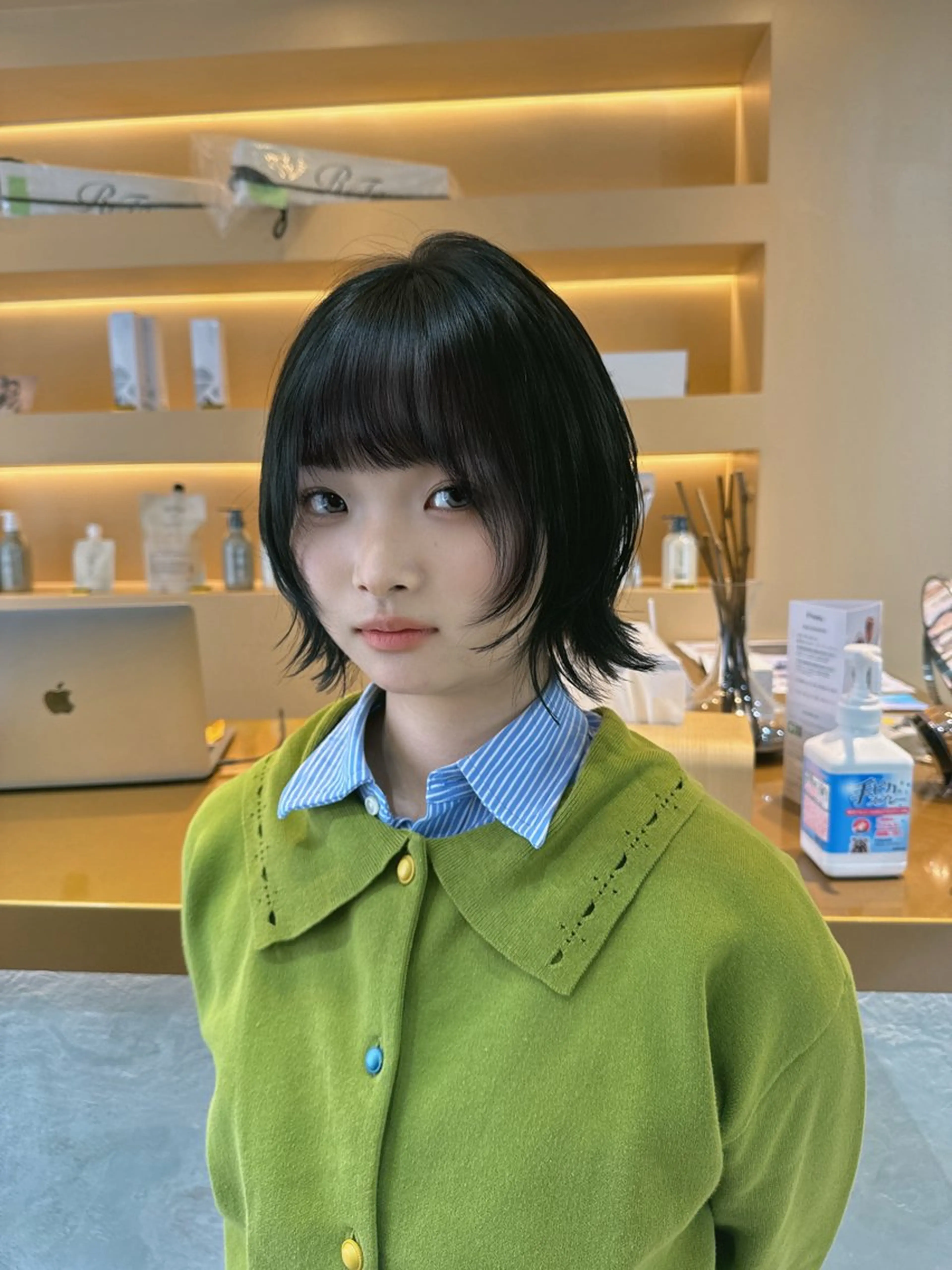 ショート ボブレイヤー ボブ レイヤーカット カット ヘアカラー トリートメント ヘッドスパ 🦋韓国レイヤー特化 🦋髪質改善🩵来輝のヘアスタイル