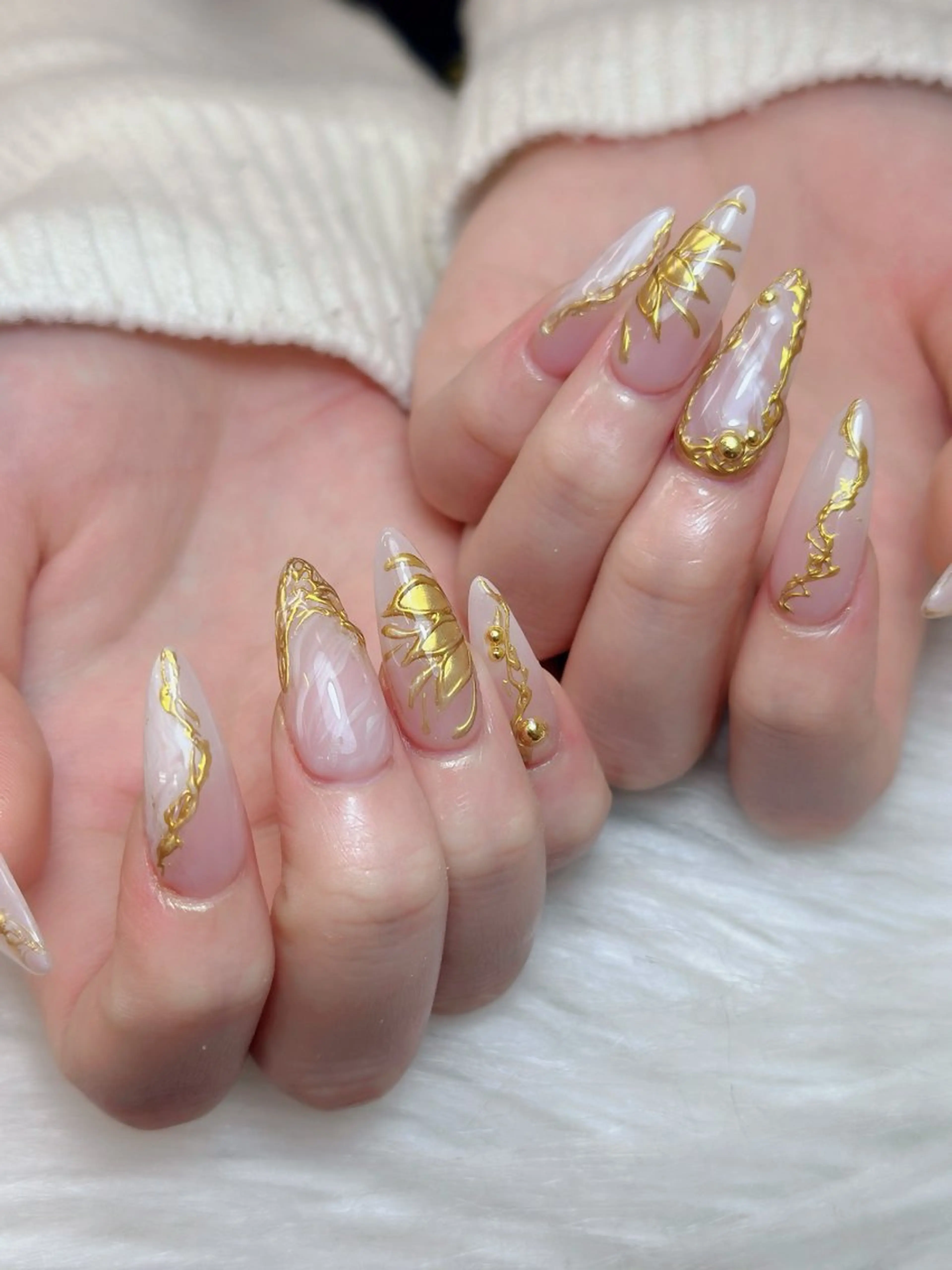 ネイル アートネイル ジェルネイル マグネットネイル ハンドネイル JennNail_ マオのネイルデザイン