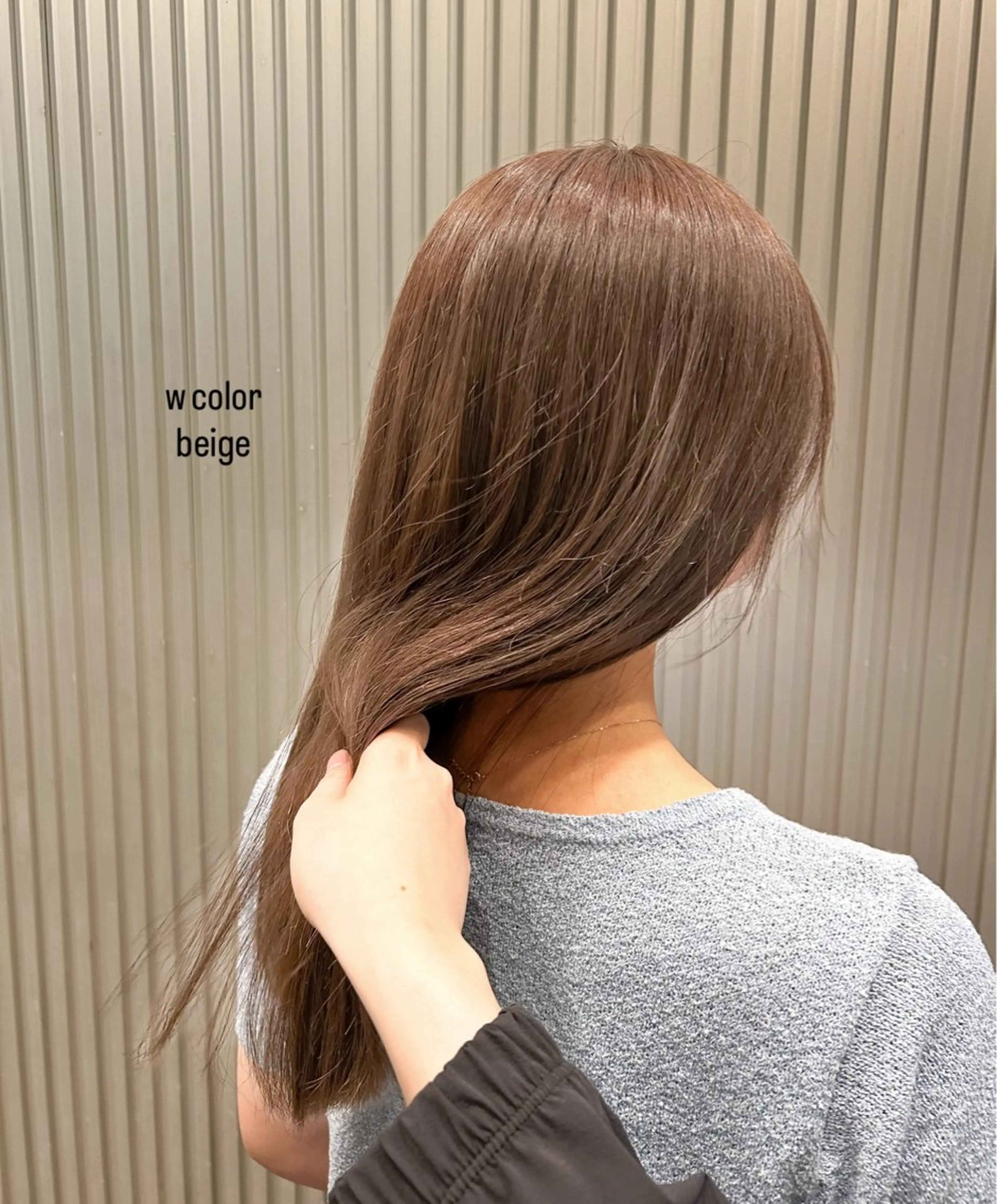 セミロング カラー カット ヘアカラー トリートメント 透明感/ベージュ /kazui🐈のヘアスタイル