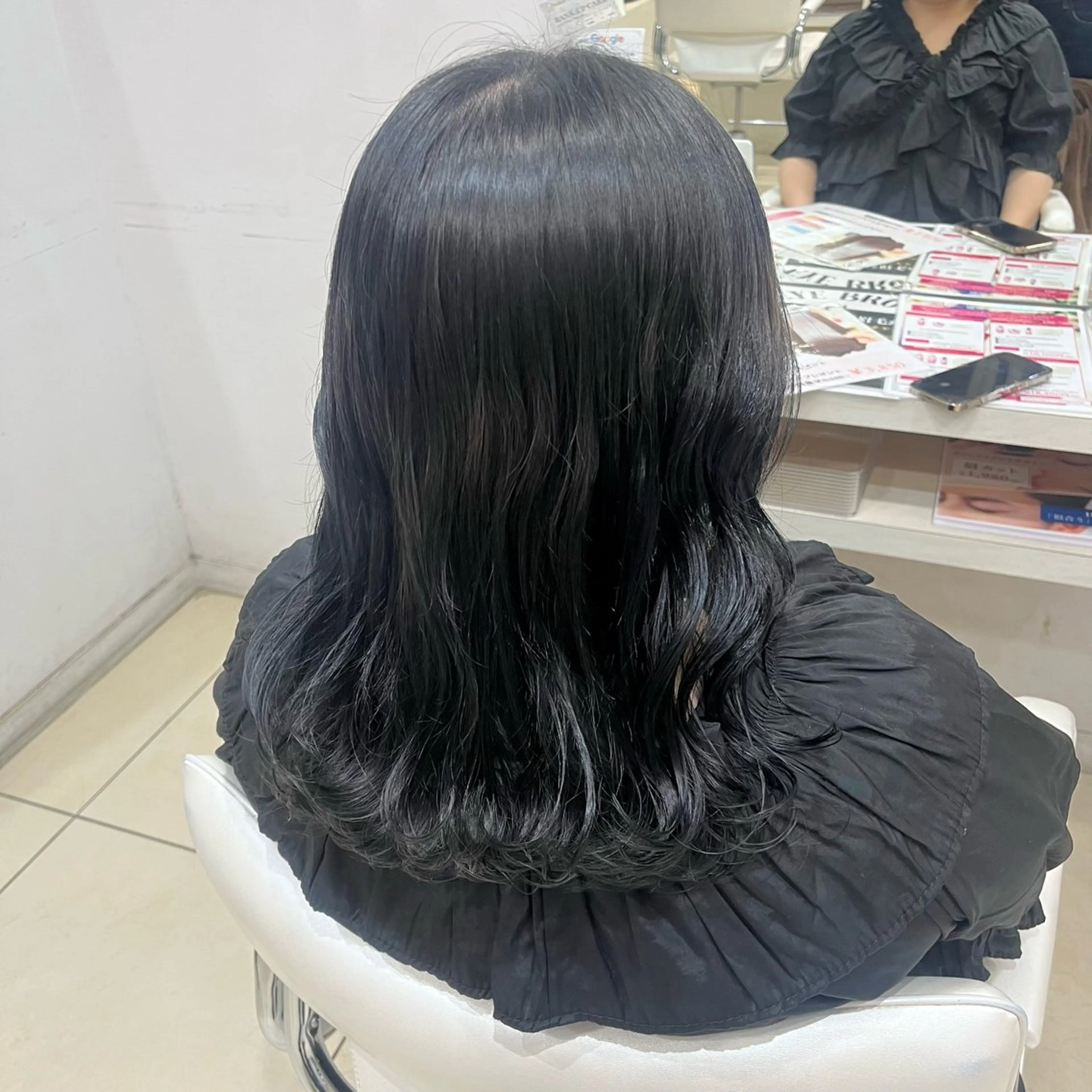 セミロング 【髪質改善カラー】 あむ·. ⟡ 🖤のヘアスタイル