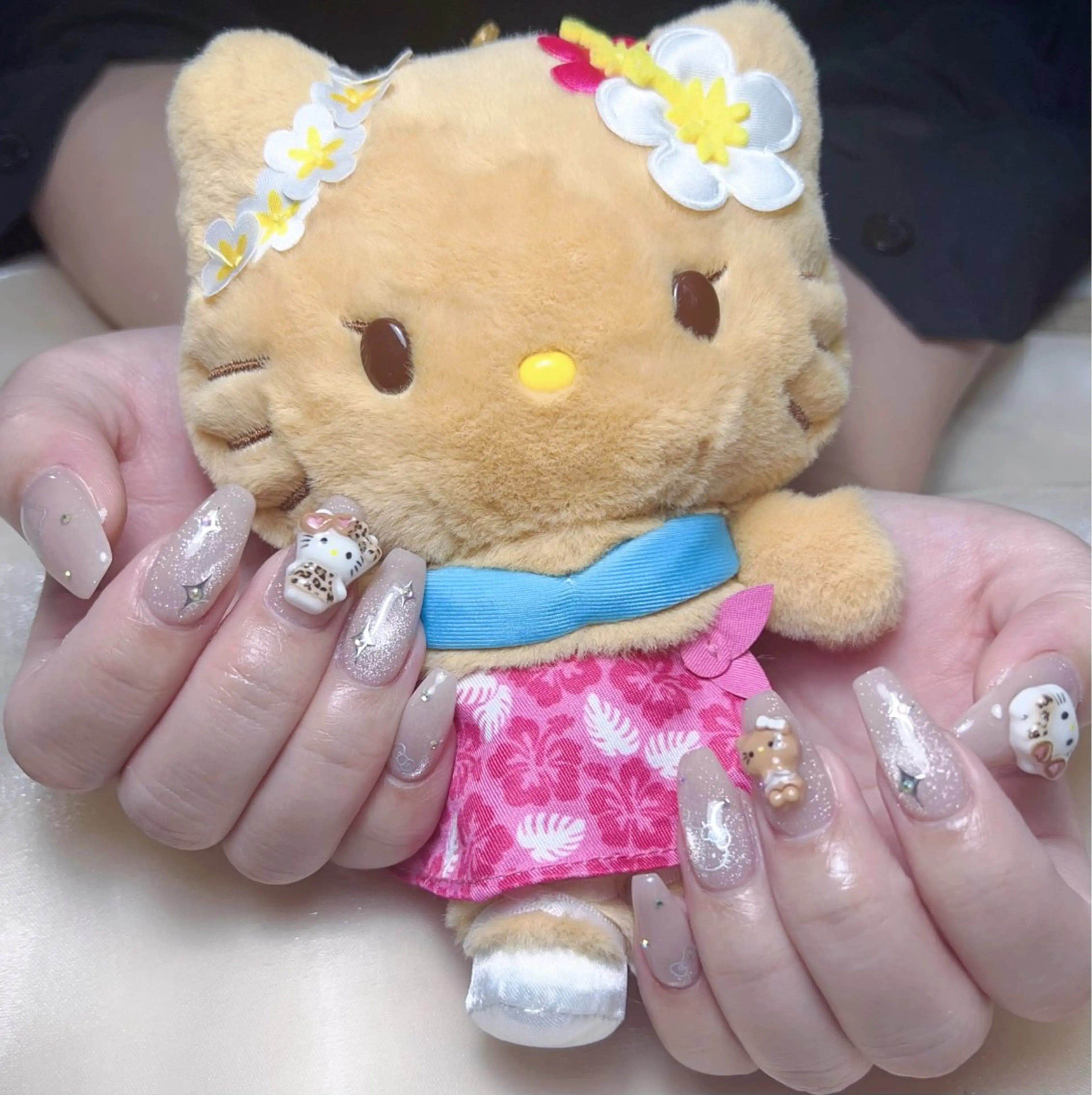 メンズ ネイル メンズ韓国風 アートネイル オーロラネイル ガーリー キラキラネイル ハンドネイル Nail salon 木にいるのネイルデザイン