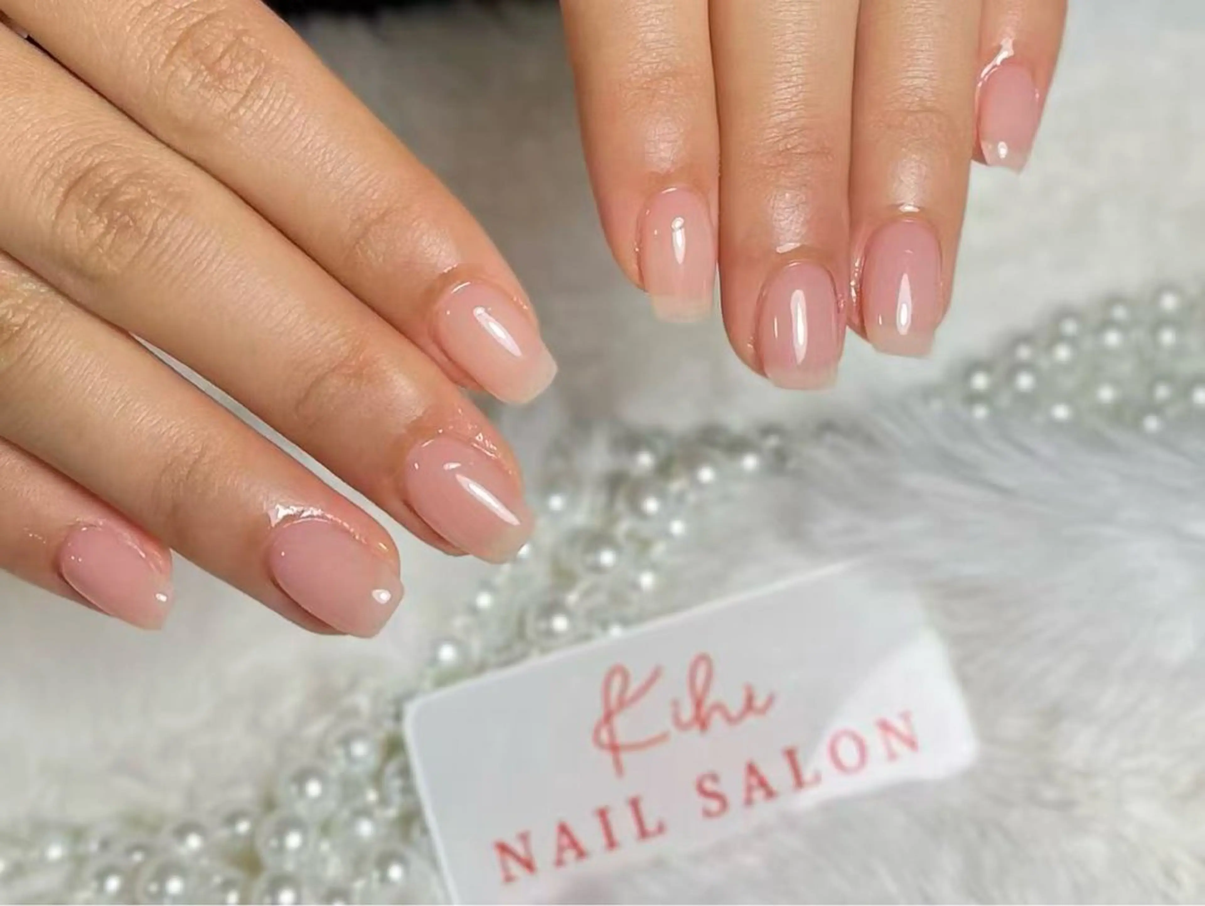 ネイル アートネイル フレンチネイル ジェルネイル グラデーション 韓国ネイル ハンドネイル ハンドケア さくら💮💮 【オフ無料】のネイルデザイン