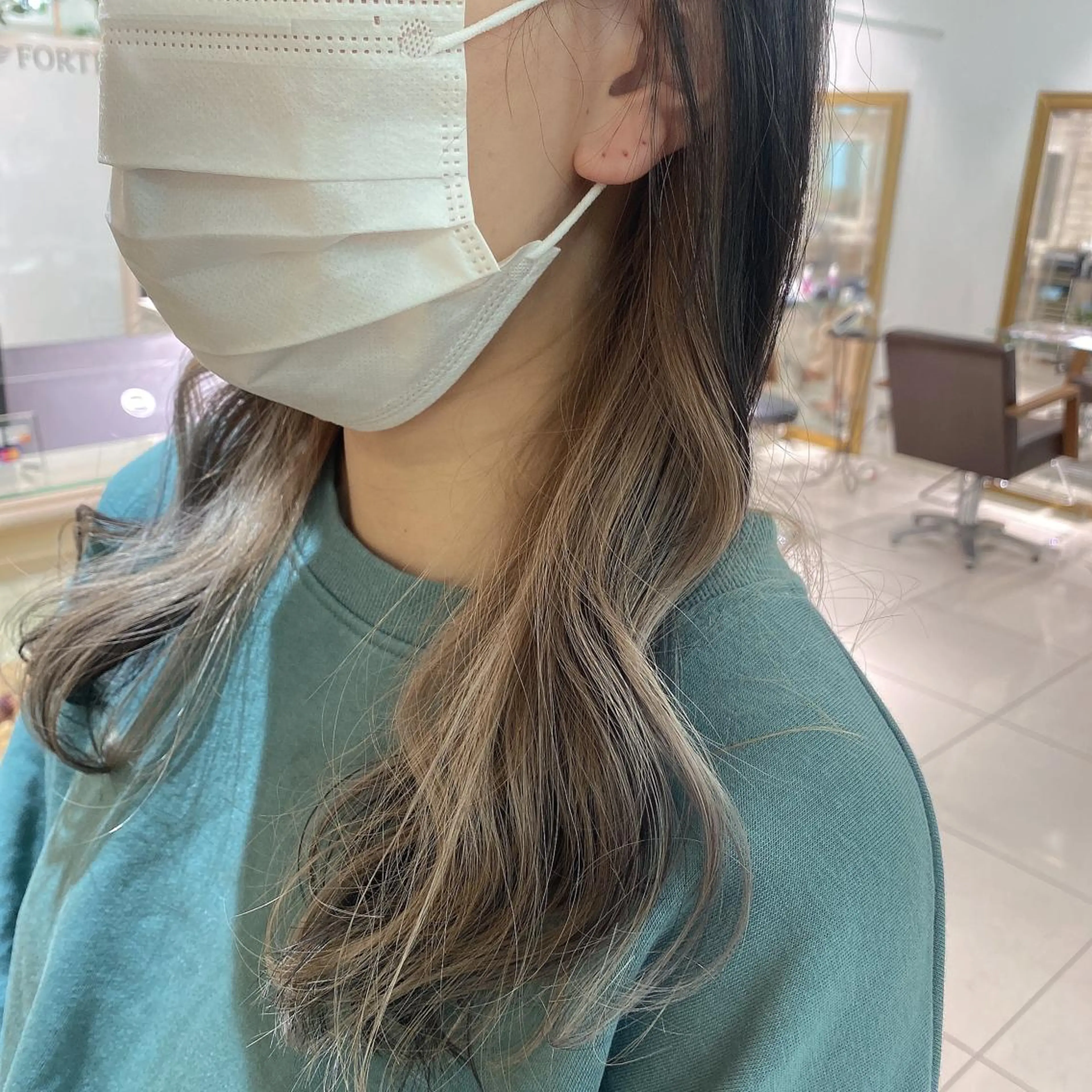 ロング カラー ヘアアレンジ 透明感カラー 古山 結季🌙🖤のヘアスタイル