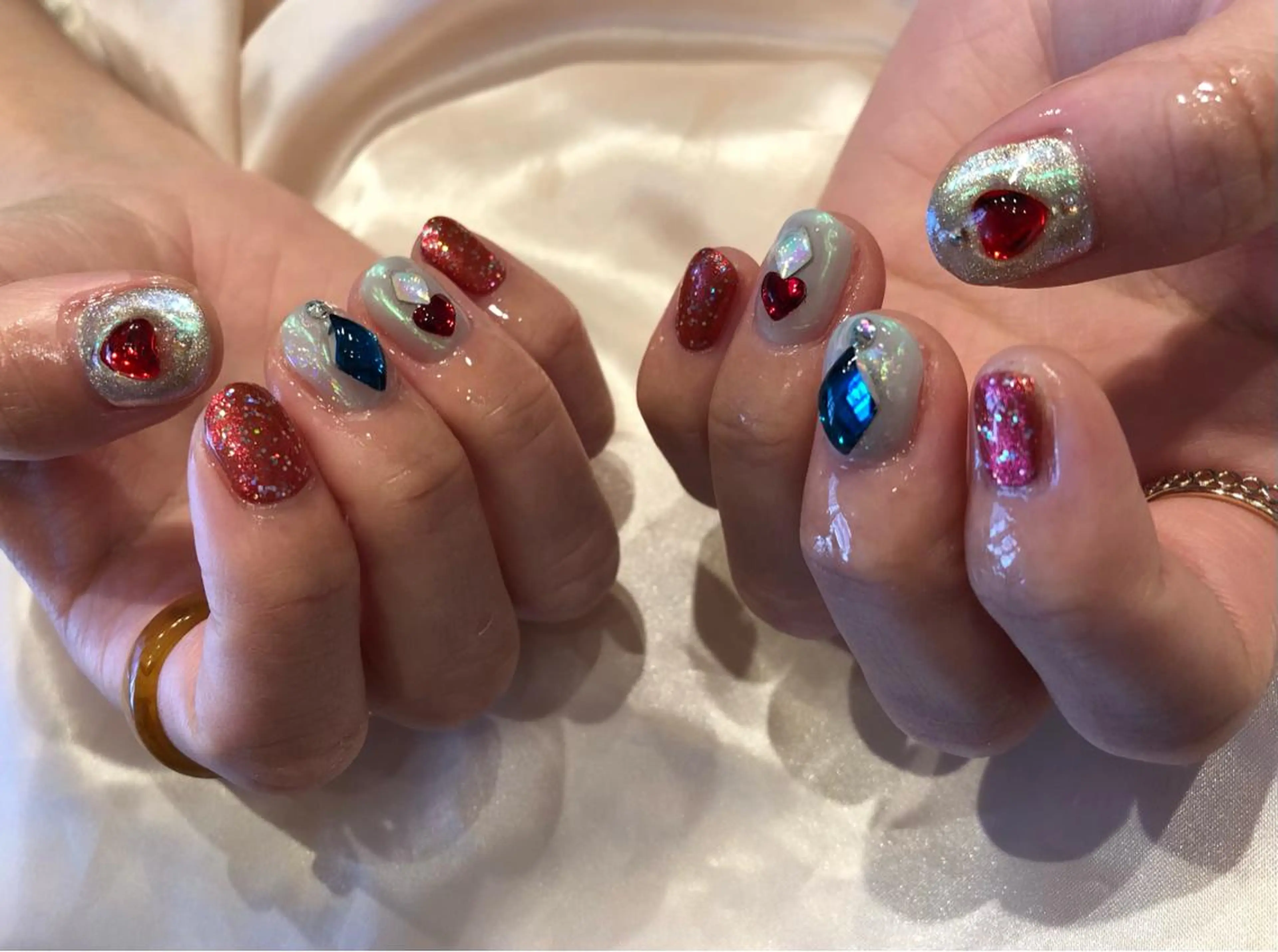 ネイル パラあり！フィルイン 美フォルムのネイルデザイン