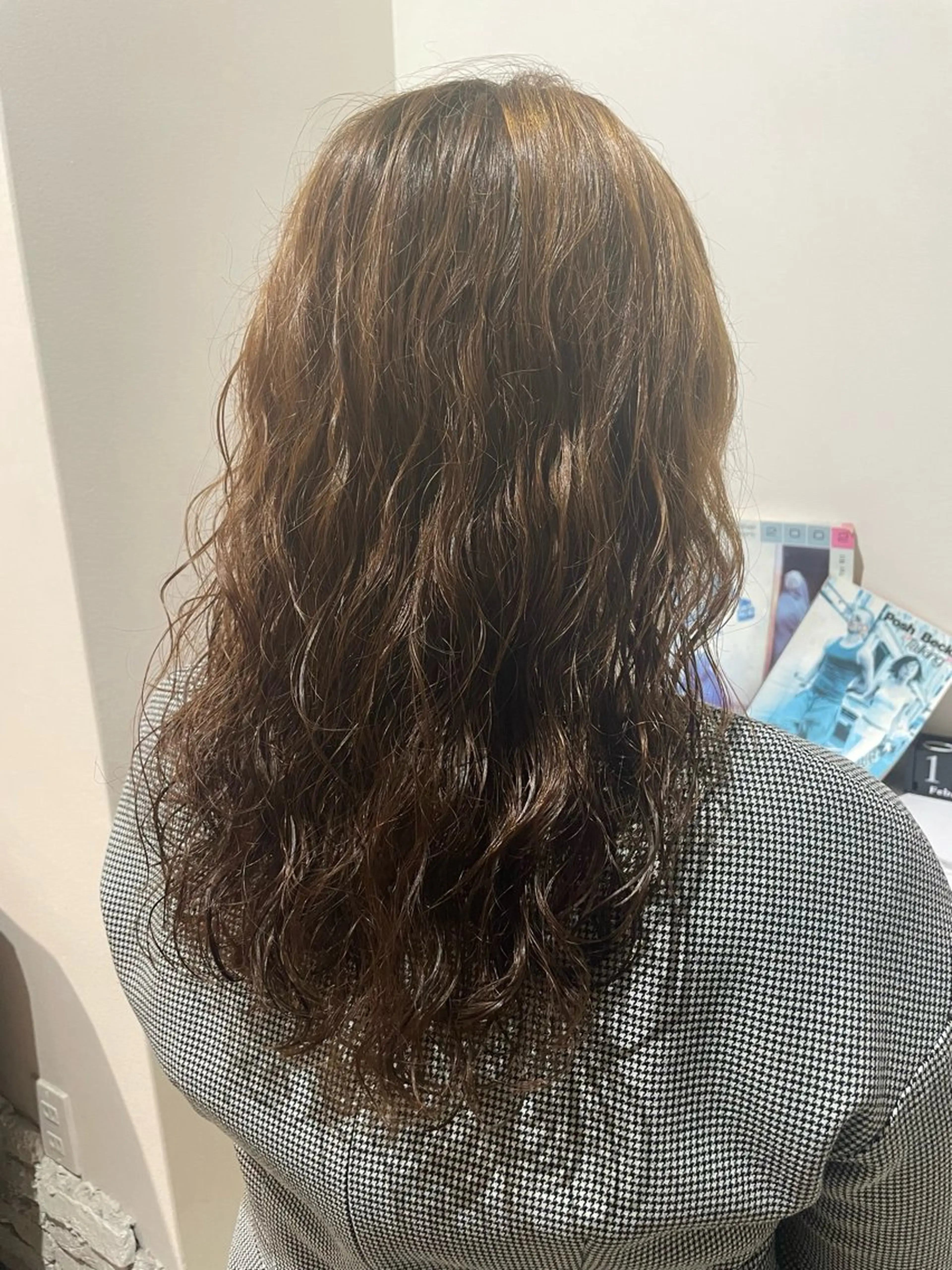 ロング カラー パーマ デジタルパーマ ★透明感カラー★ ayaka🌹のヘアスタイル