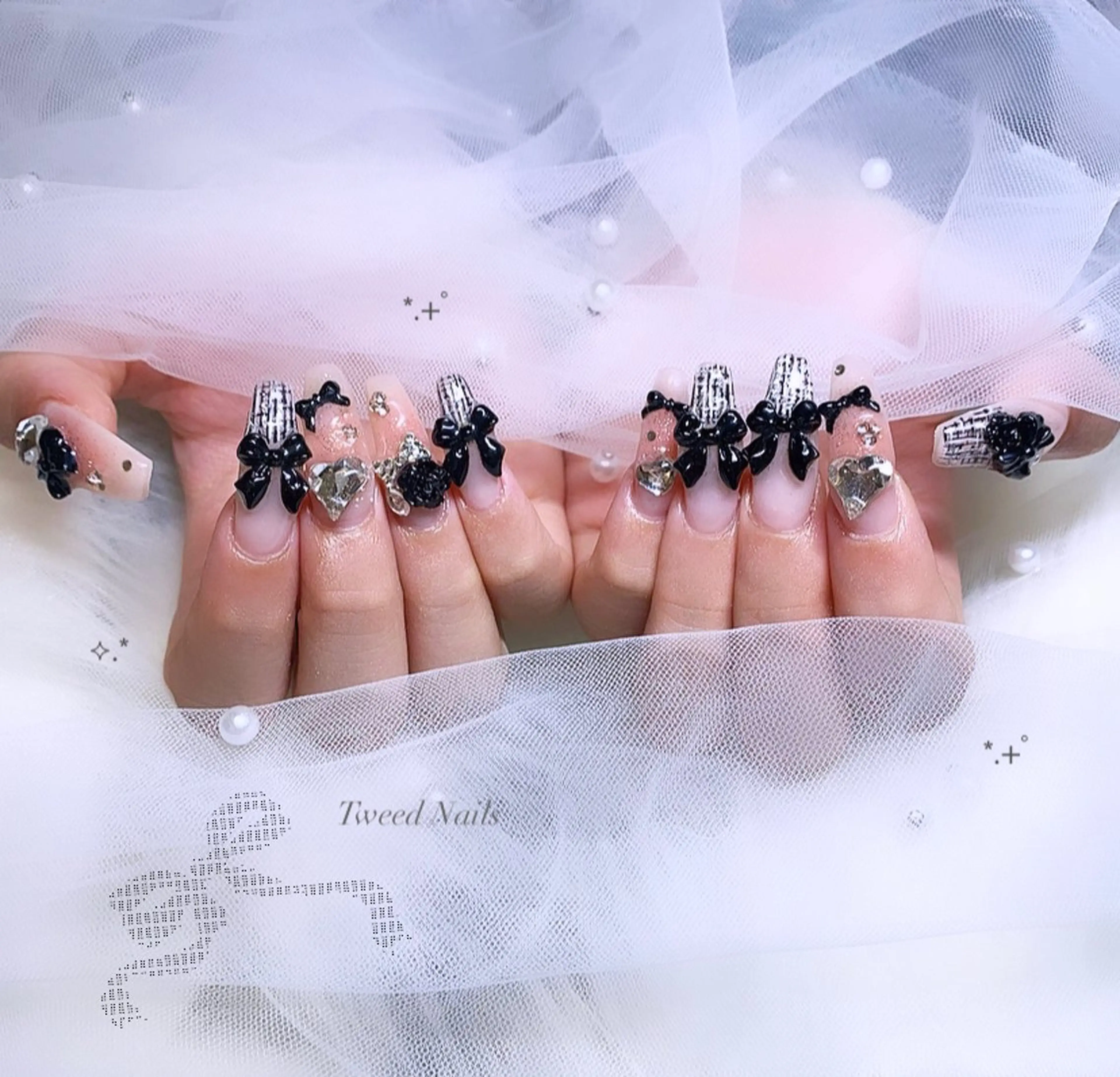 ꒰ ハンドネイル ꒱ 付け放題 オフなしの写真