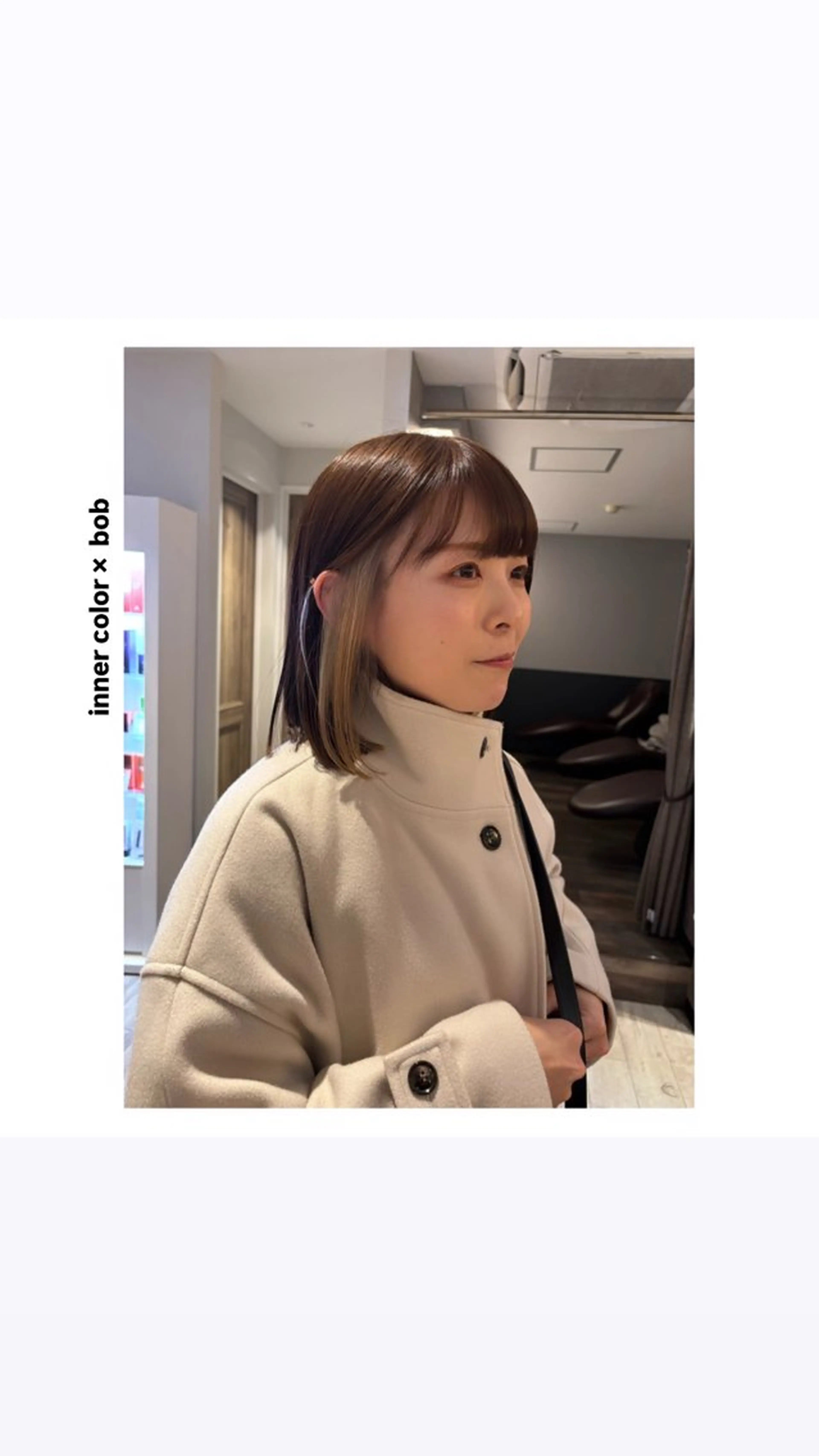 ショート カラー ミストバング イヤリングカラー  フェイスフレーミング ヘアカラー トリートメント hiro【沿線で叶う 似合わせhair】のヘアスタイル