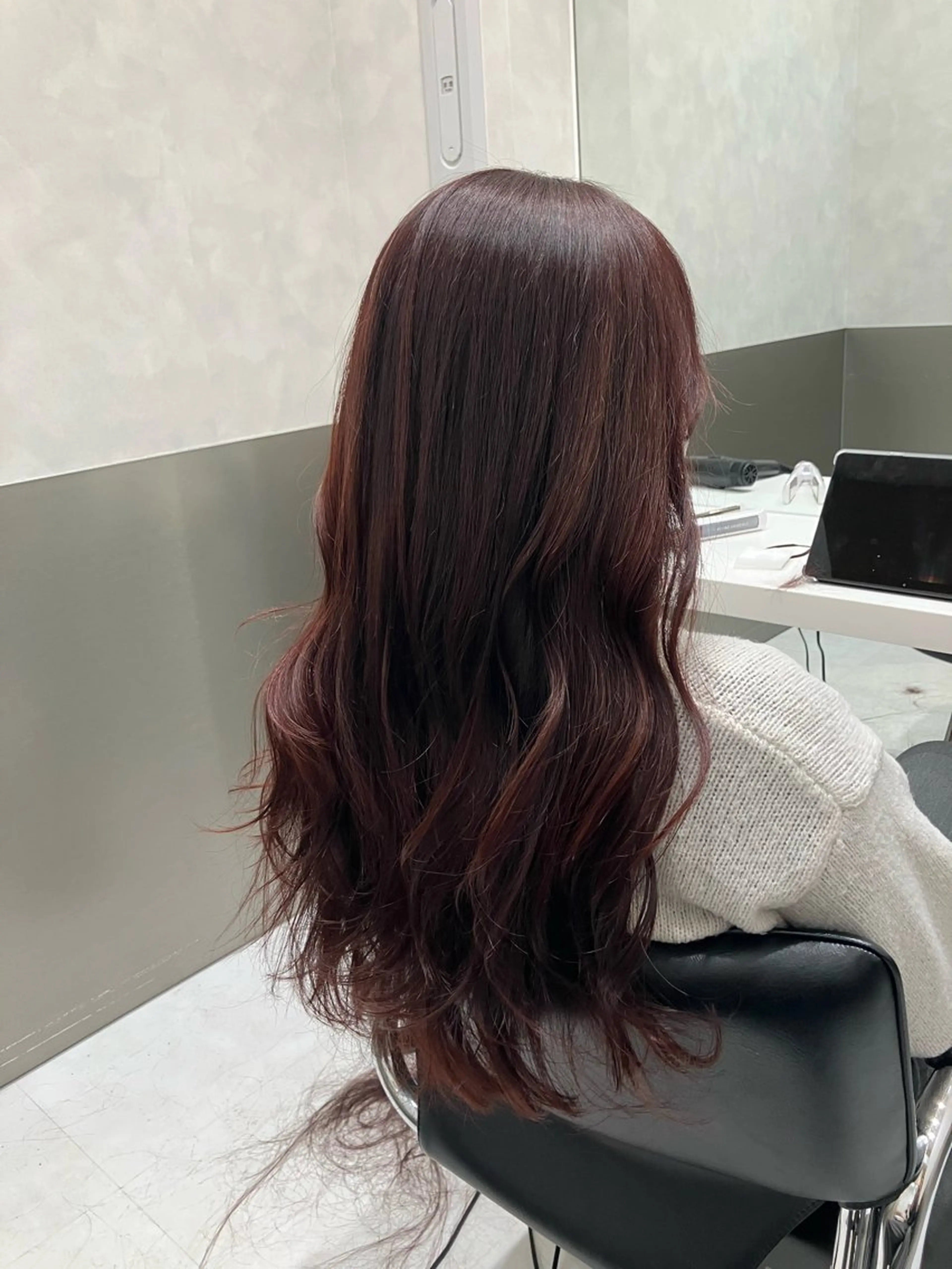 ロング カラー カット ヘアカラー トリートメント 💖ブリーチなし透明 感💖ASAHIのヘアスタイル