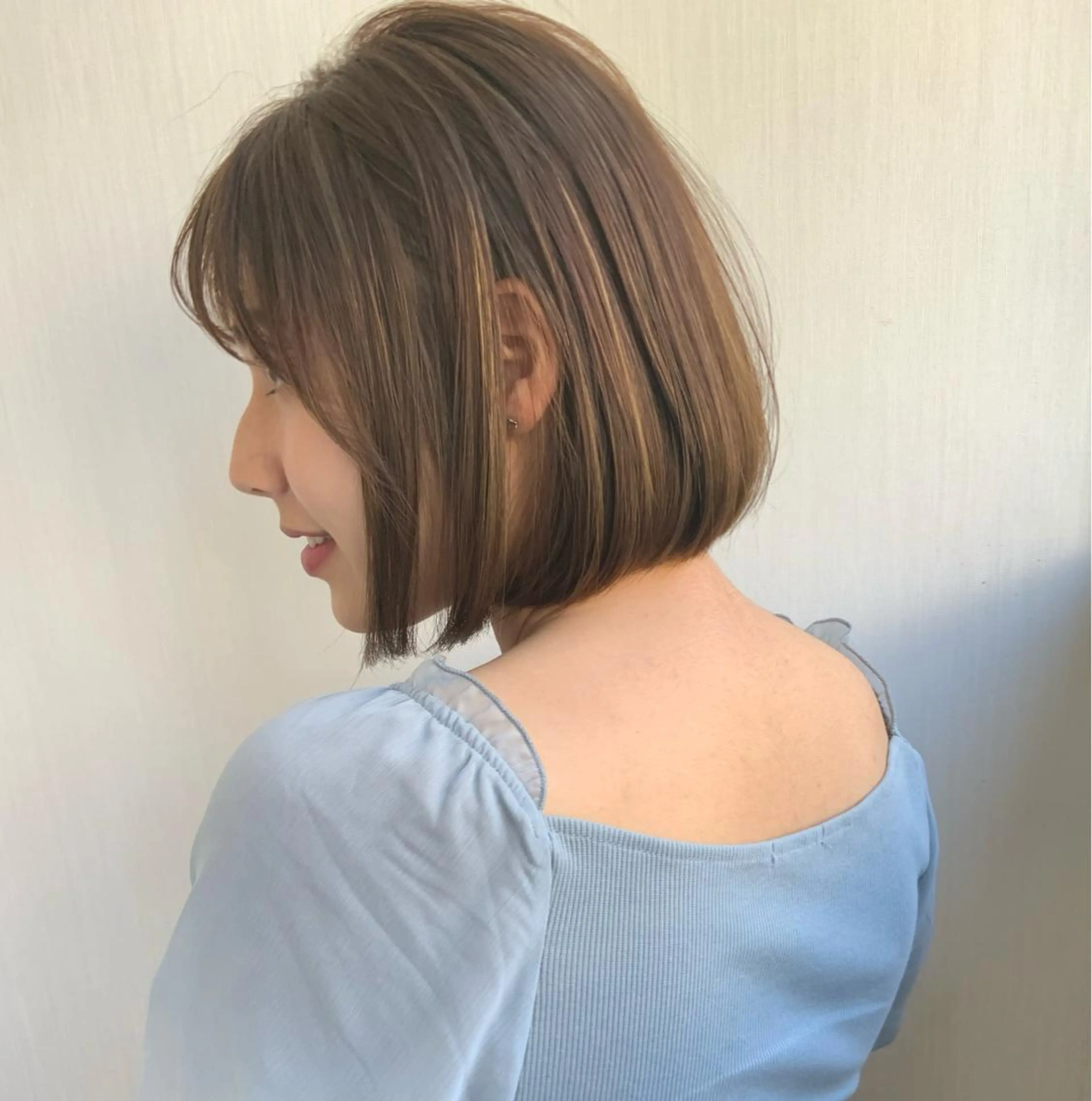 ミディアム カラー ハイライトカラー ハイライト ツカハラ　リリカ 👒柔らかカラー👒のヘアスタイル