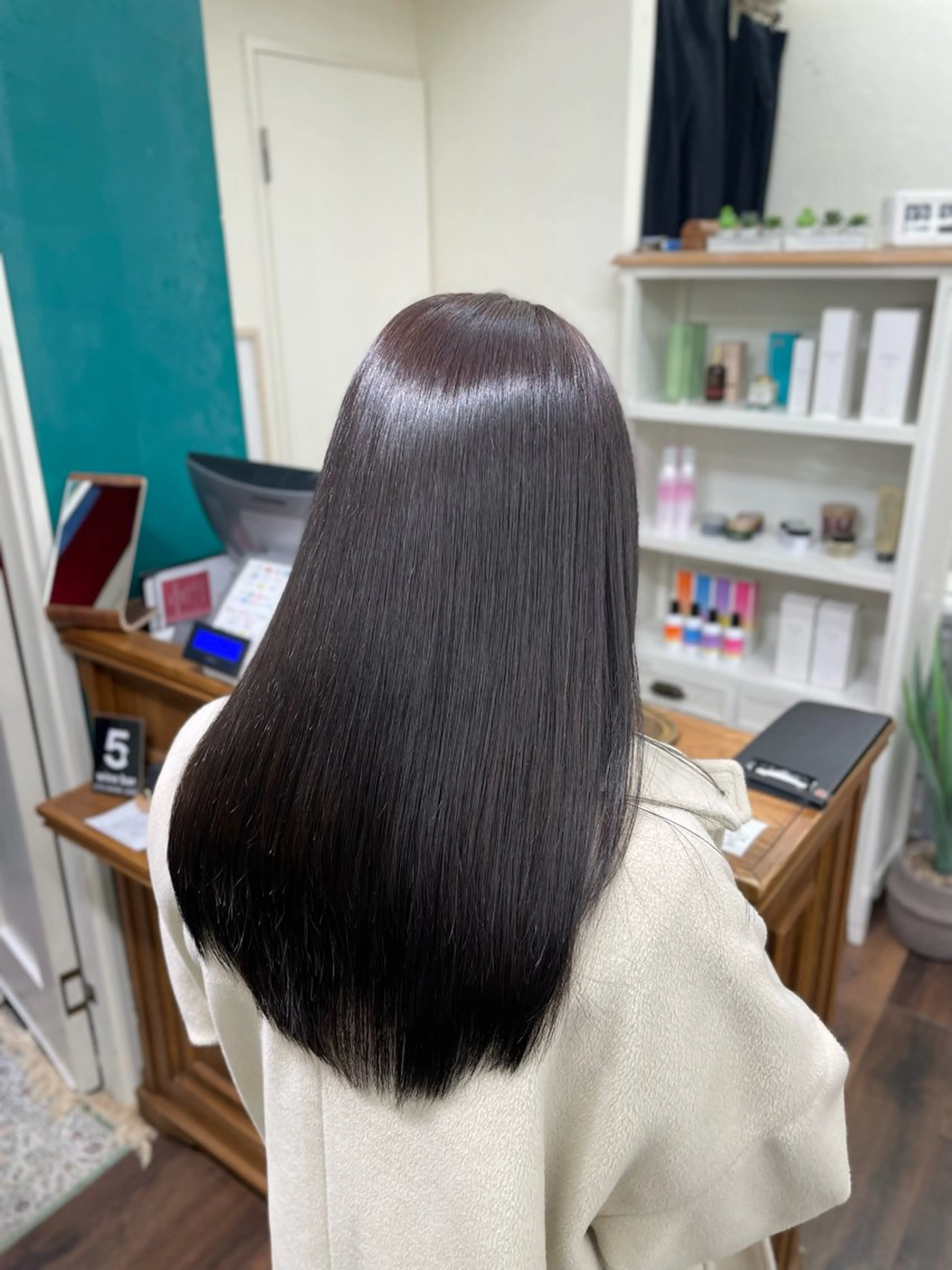 ロング 髪質改善 髪質改善レイヤー/ 雨のヘアスタイル