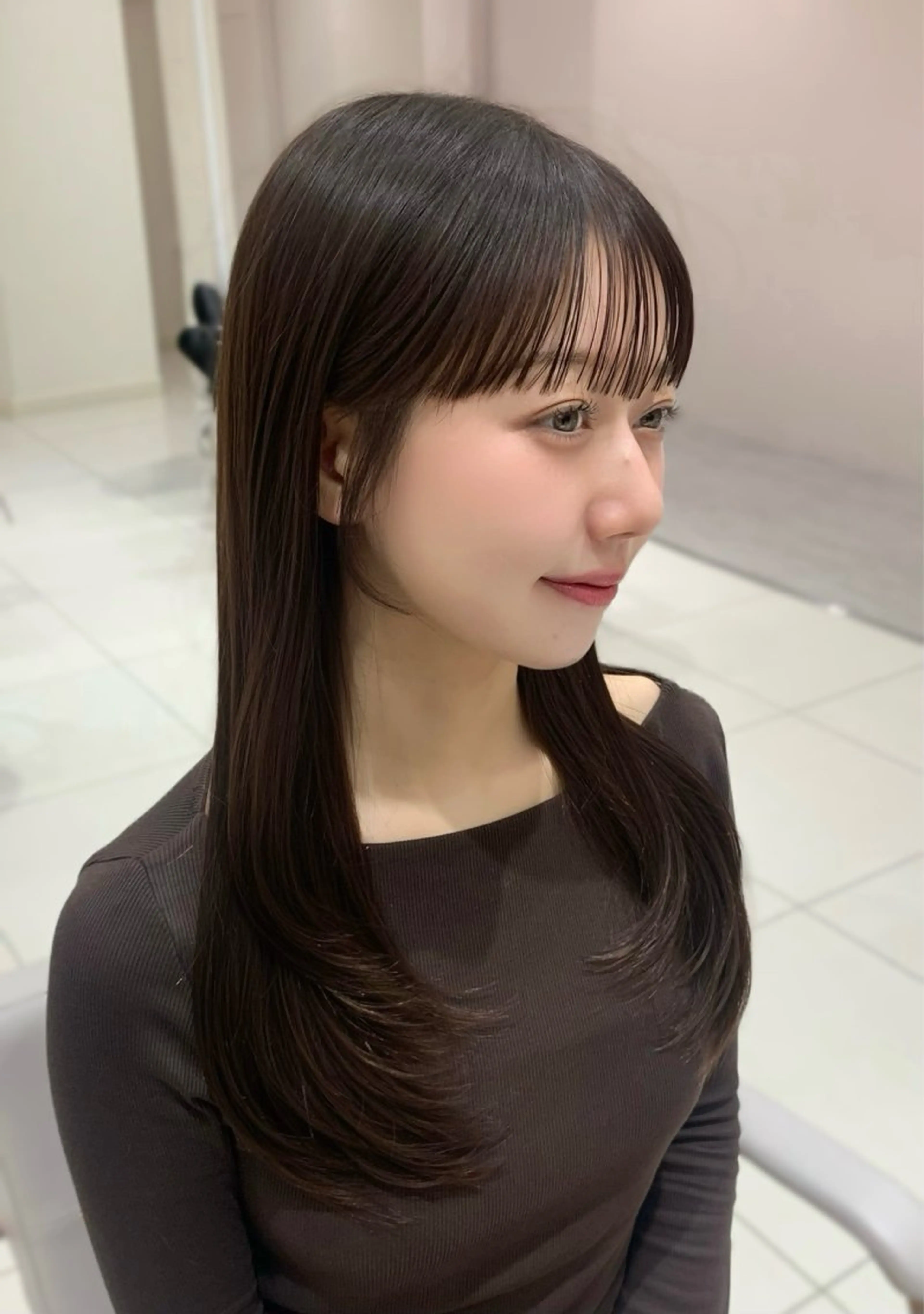 ロング ヘアアレンジ カット トリートメント レイヤーカット/ 小塩 萌々香のヘアスタイル