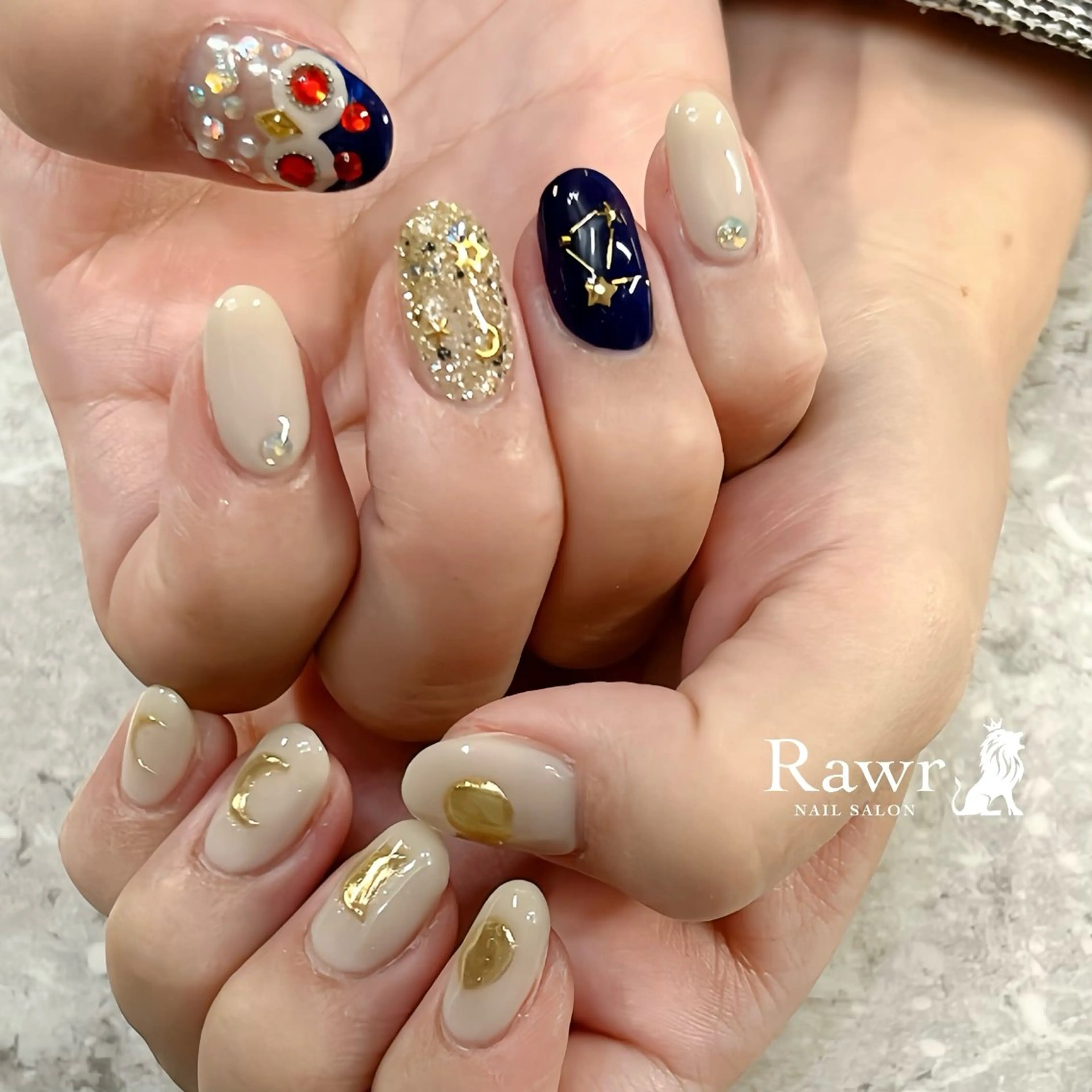 ネイル ハンドネイル Rawr / saoriのネイルデザイン