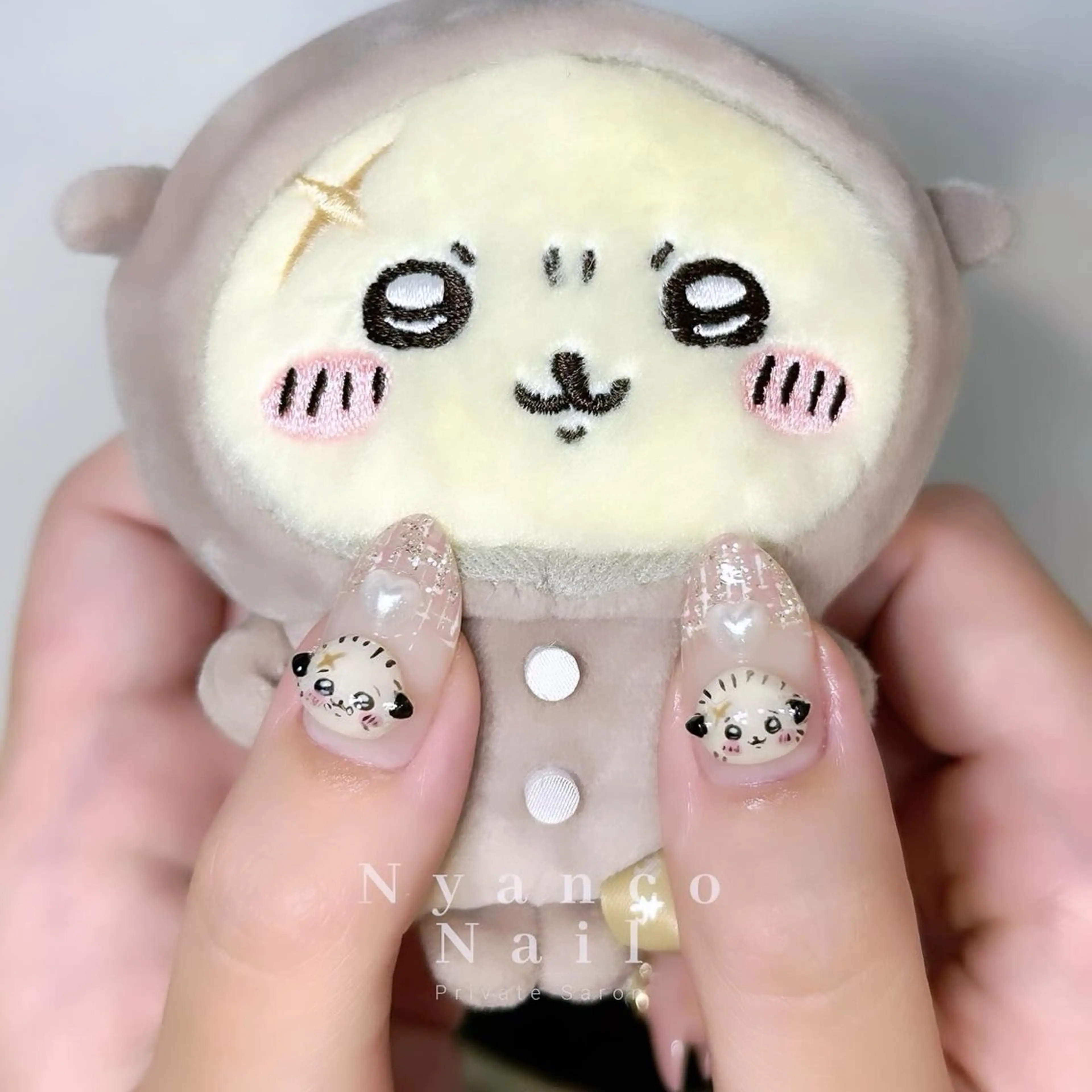 ネイル ジェルネイル ツイードネイル ワンホンネイル 冬ネイル Nyanco Nailのネイルデザイン