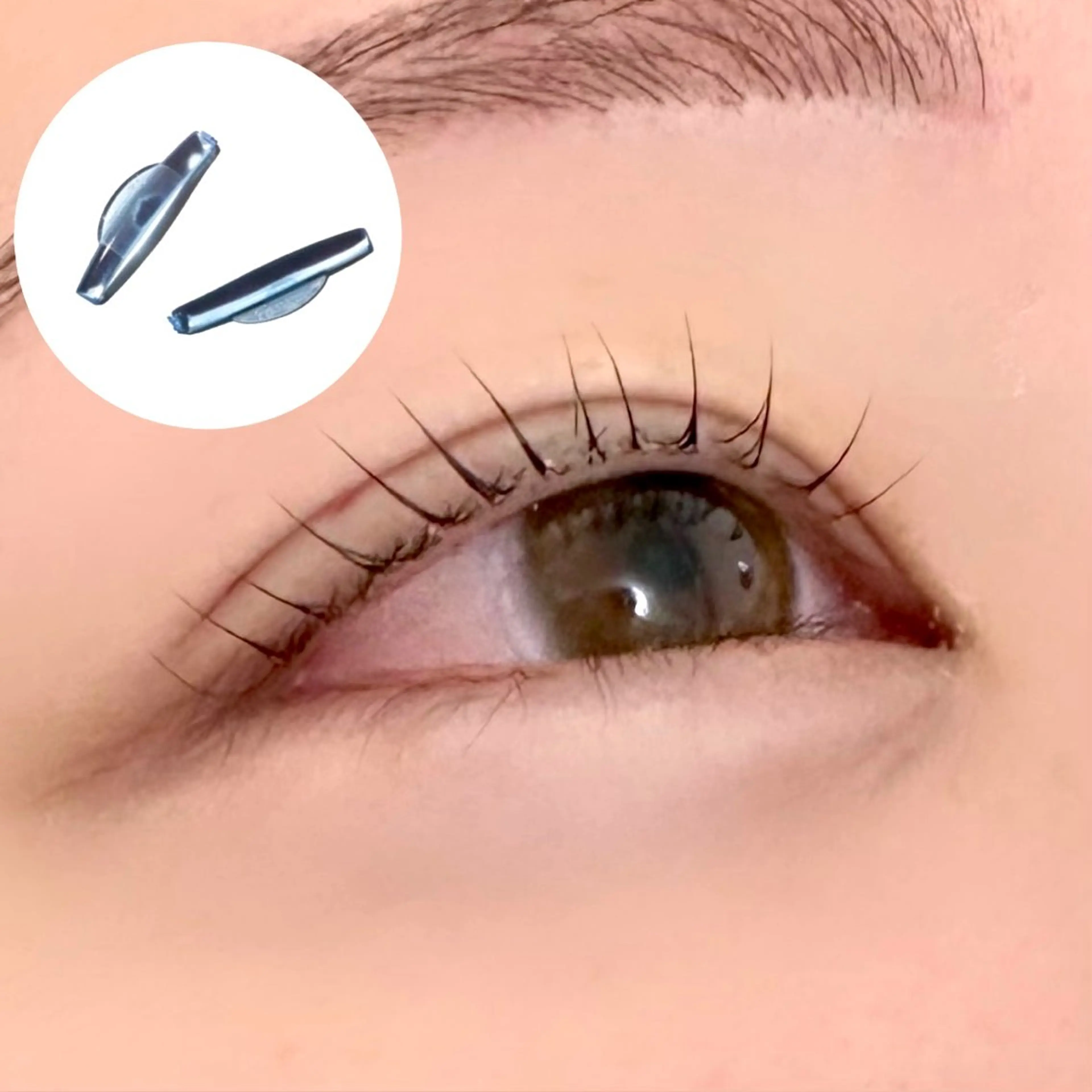 マツエク・マツパ 束感まつ毛 韓国風マツエク パリジェンヌラッシュリフト まつげパーマ 一重×まつ毛パーマ 束感まつげ｜ユキ 高評価｜堀江のマツエク・マツパデザイン