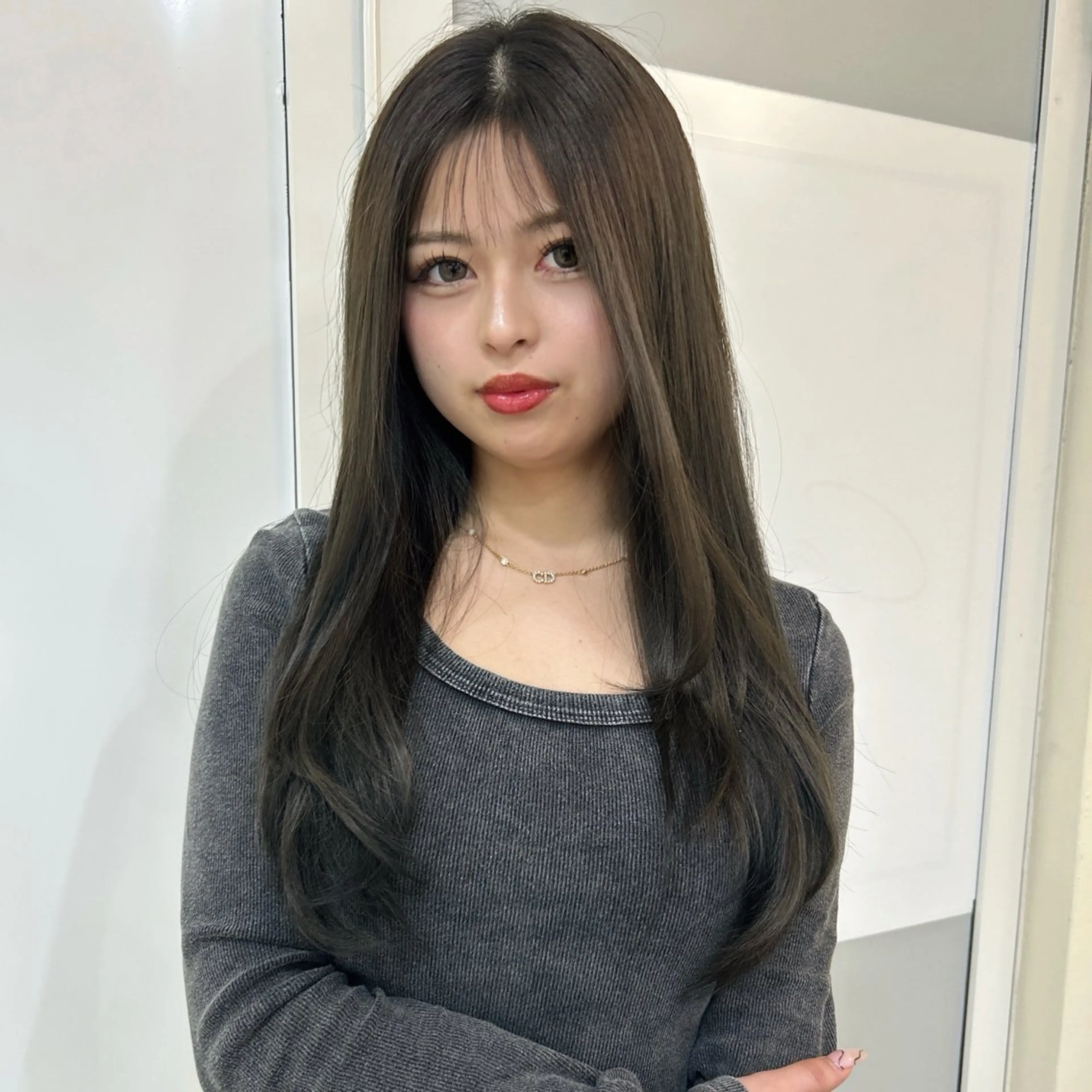 セミロング カラー カット トリートメント 🧡可愛い色落ち🧡 ハイトーン特化🧡のヘアスタイル