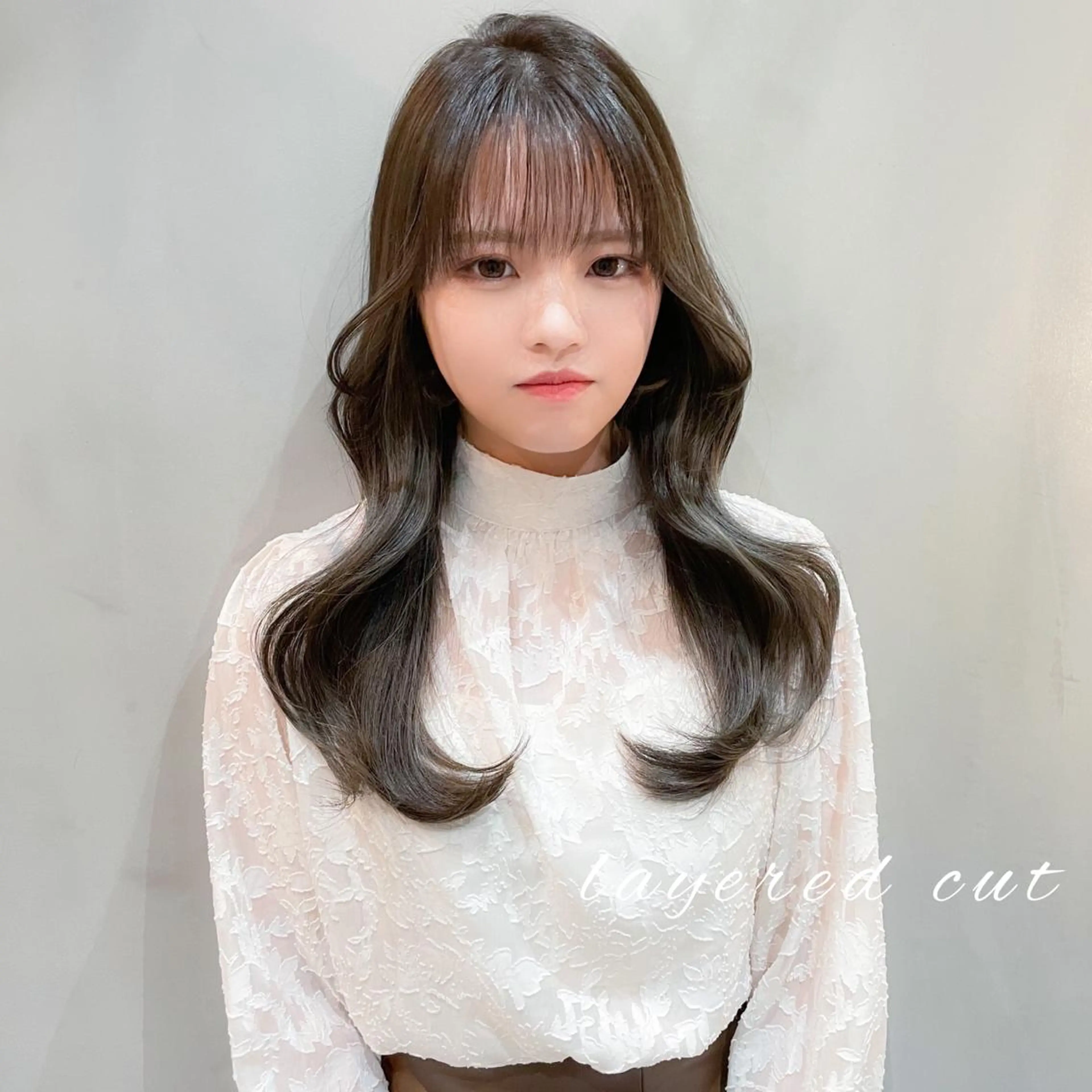 ロング くびれヘア 韓国風ヘア カット ヘアカラー トリートメント LOMA🇰🇷 銀座クボタのヘアスタイル
