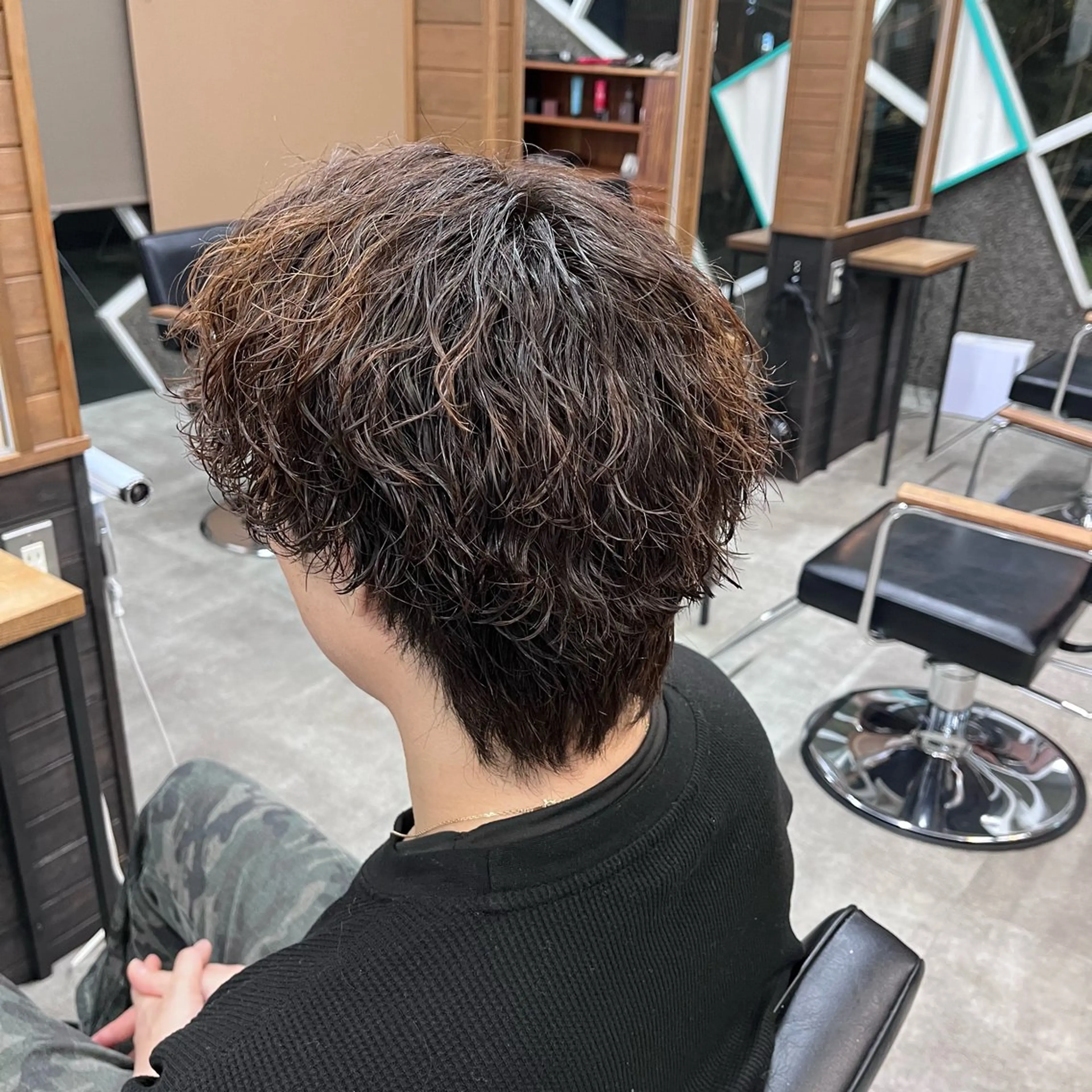 ショート メンズ メンズパーマ 波巻きパーマ カット パーマ BDY所属・橋本 龍也のヘアスタイル
