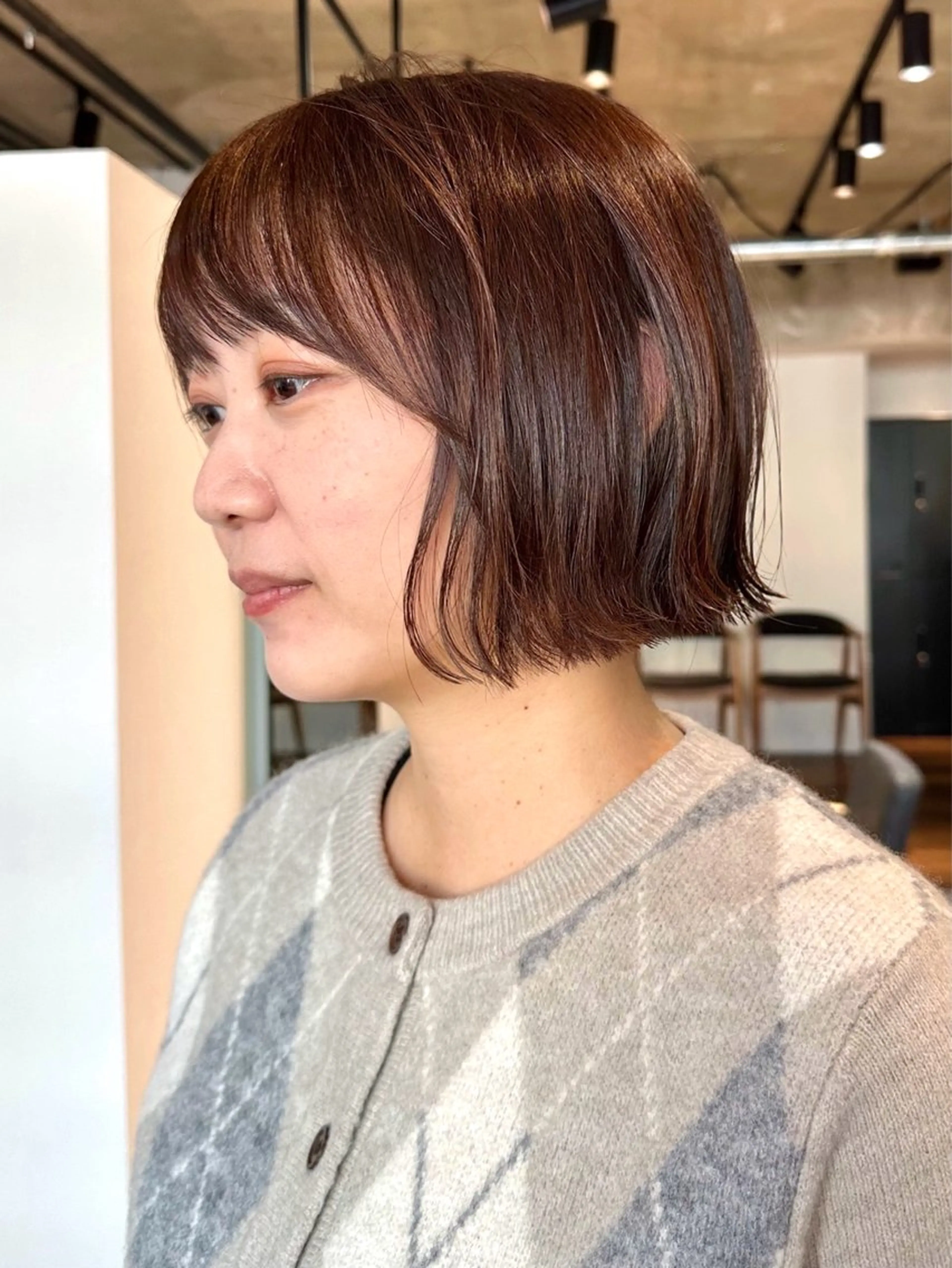 ショート カラー パーマ kazuki【顔周り ×レイヤーカット】のヘアスタイル