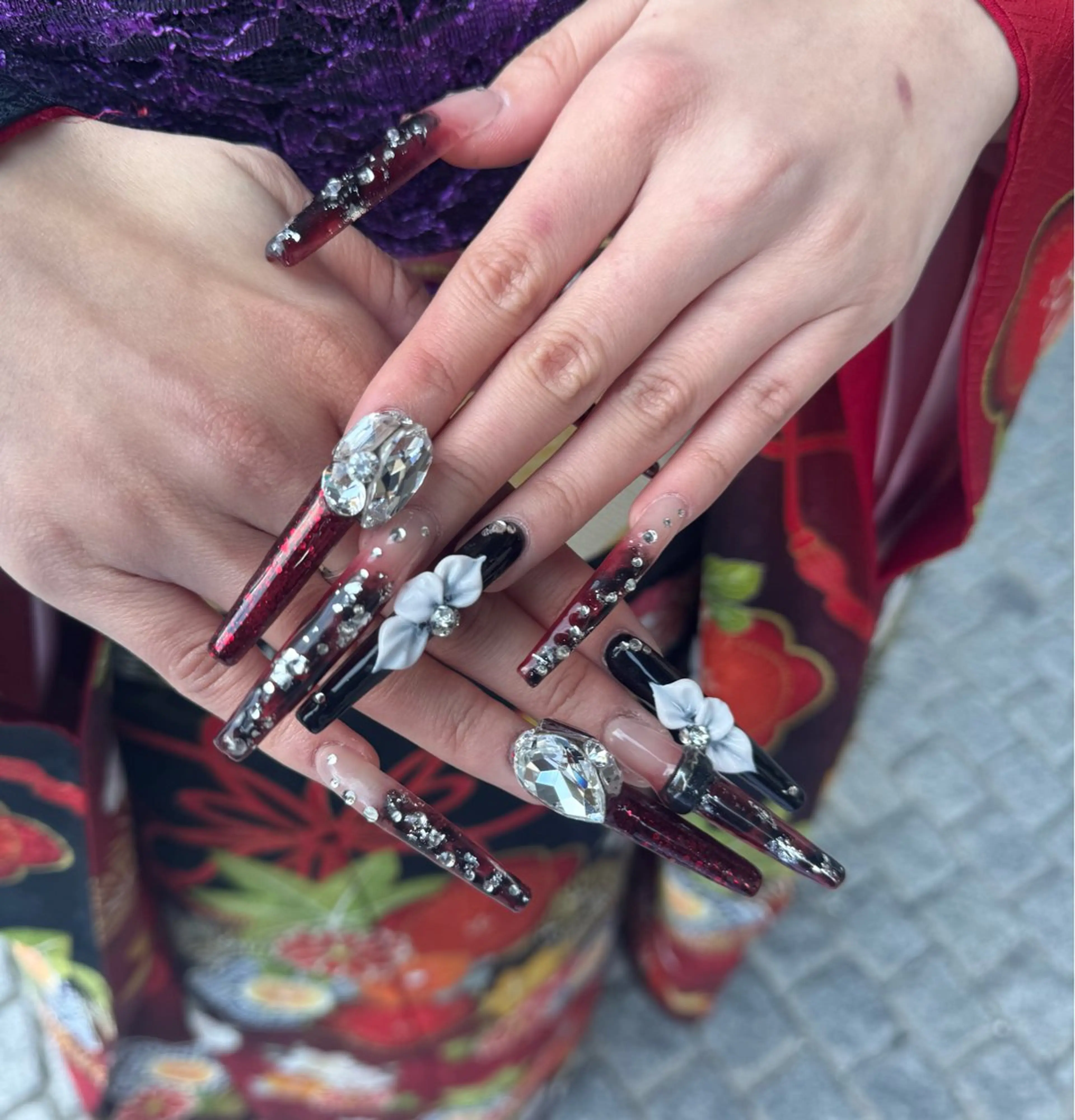 ネイル ロングネイル ハンドネイル IROHA NAIL 北村菜帆のネイルデザイン