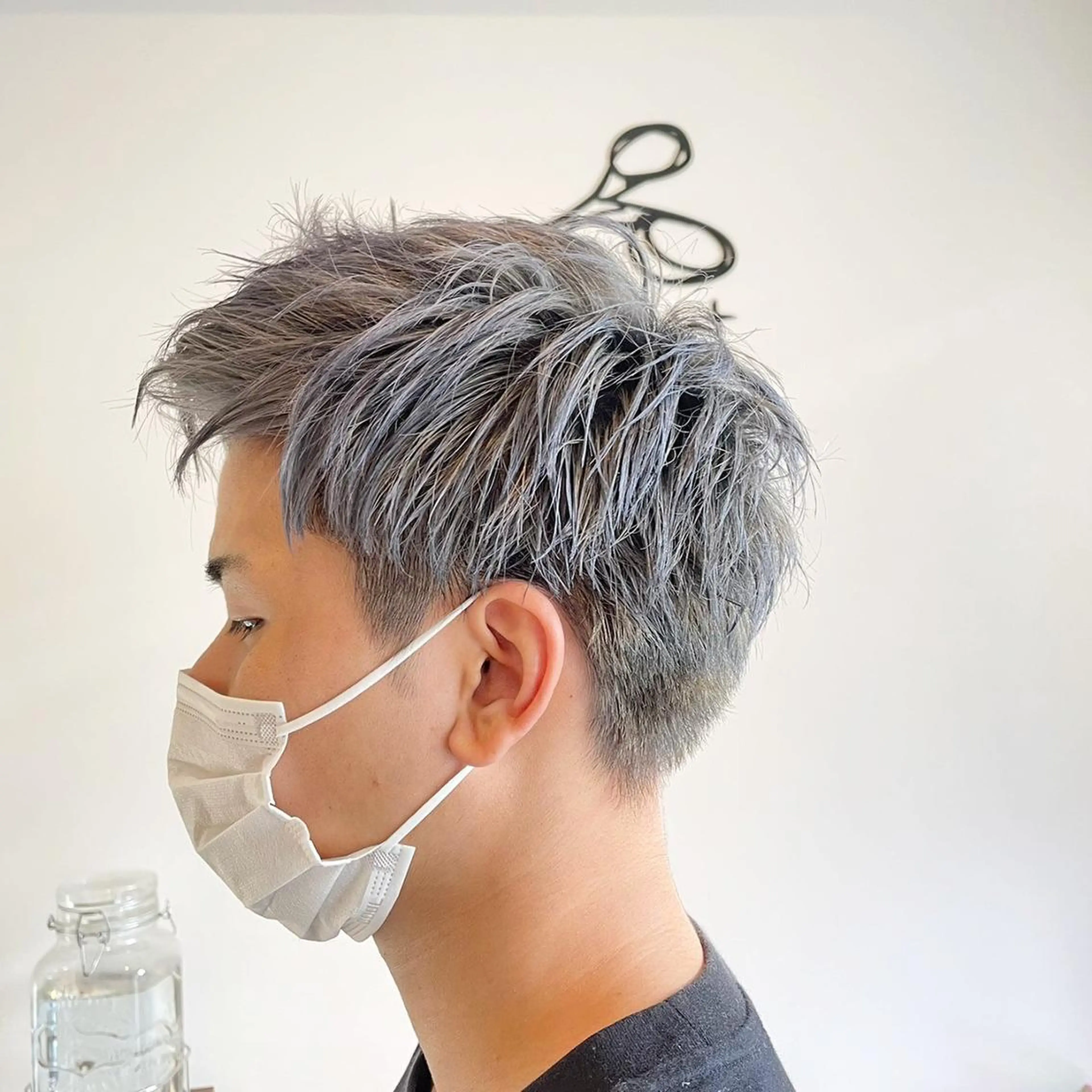 ショート メンズ アッシュ カット chill out 南塚口本店のヘアスタイル