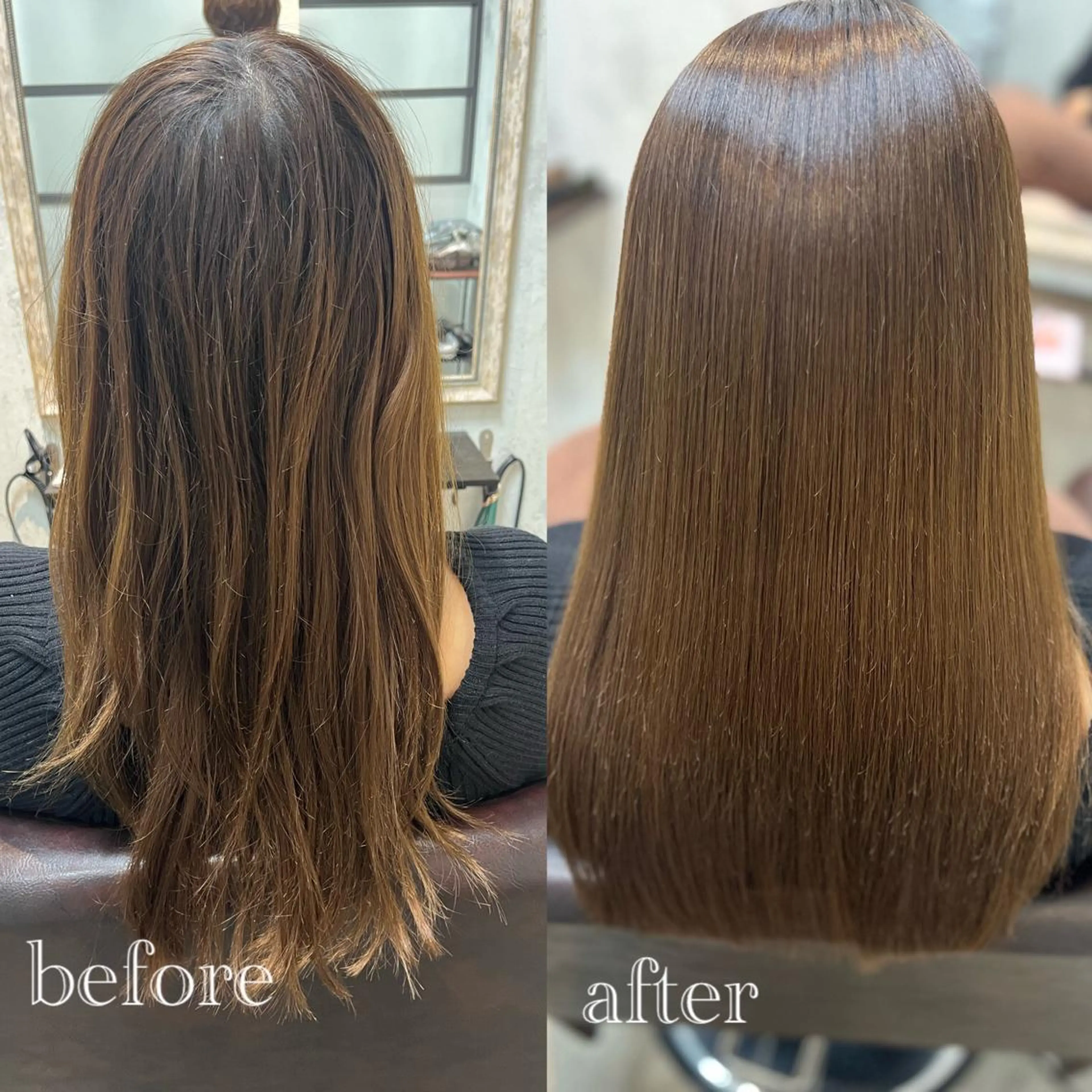 ロング ハイライト 髪質改善 縮毛矯正 トリートメント ⚜髪質改善東京 エリア1🏅マコト⚜のヘアスタイル