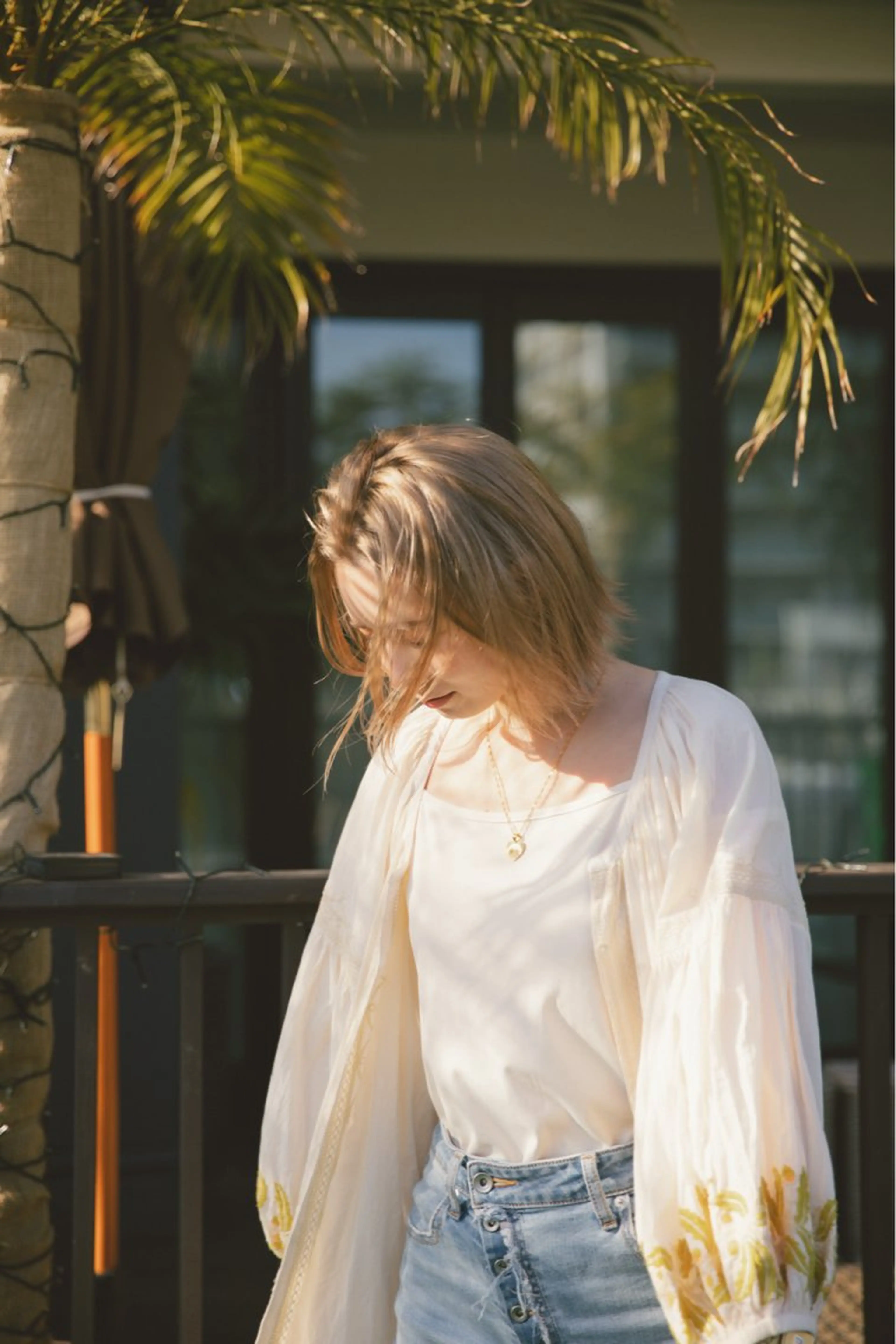 ミディアム カラー カンノ シュンのヘアスタイル