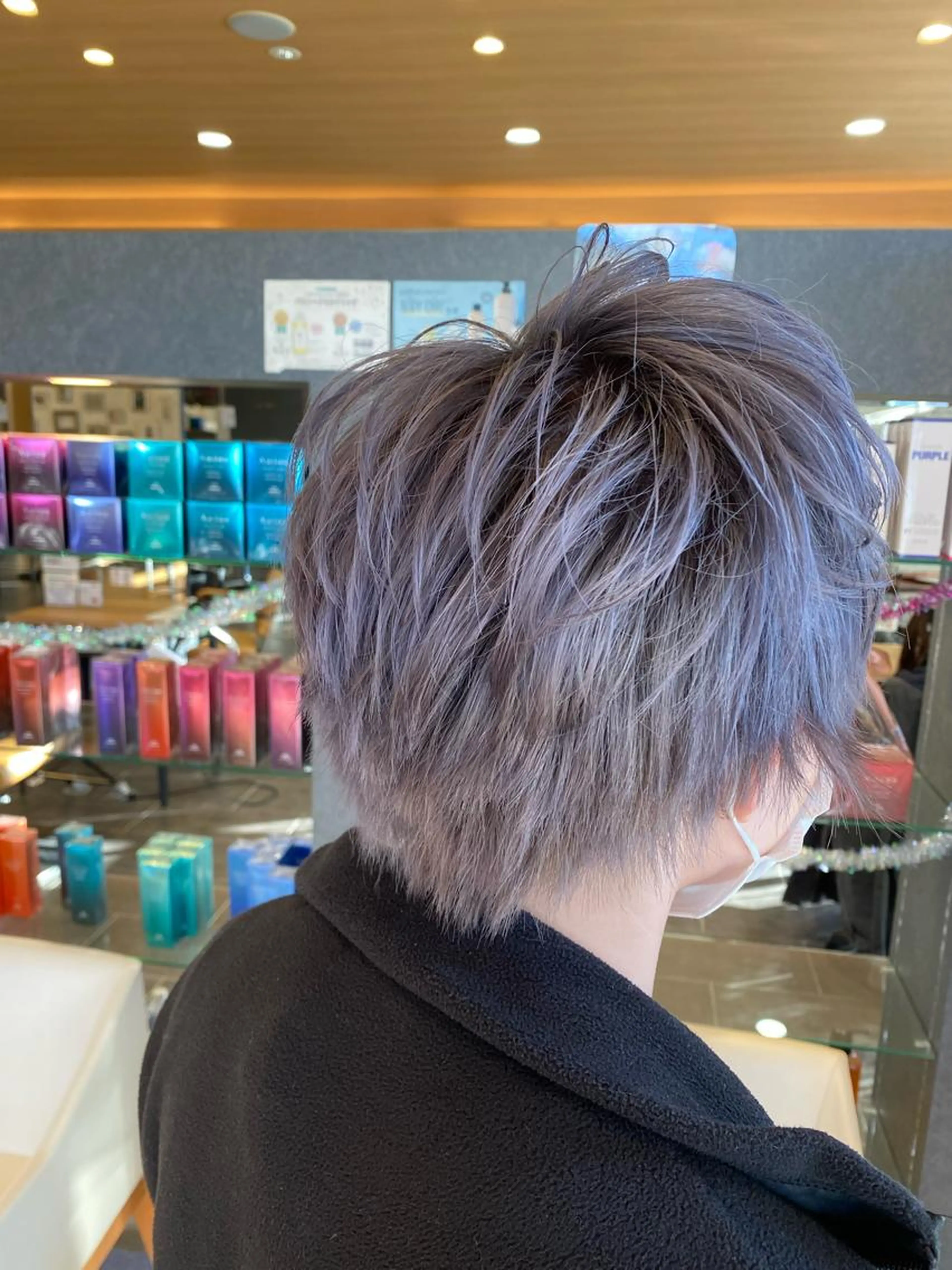 メンズカット+カラーの写真