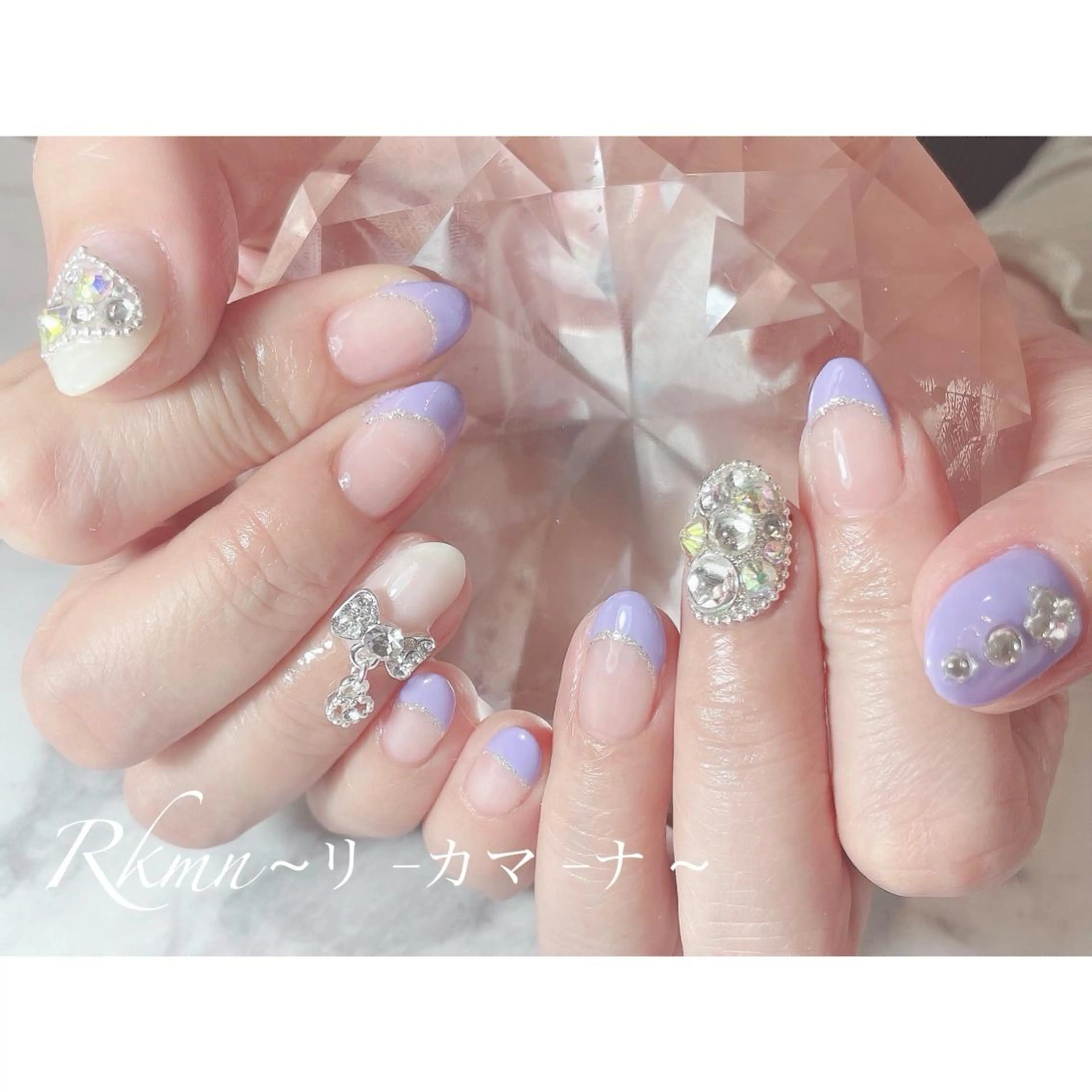 ネイル アートネイル フレンチネイル ジェルネイル グラデーション ハート ハンドネイル フットネイル ハンドケア Rkmn ~リ-カマ-ナ~のネイルデザイン