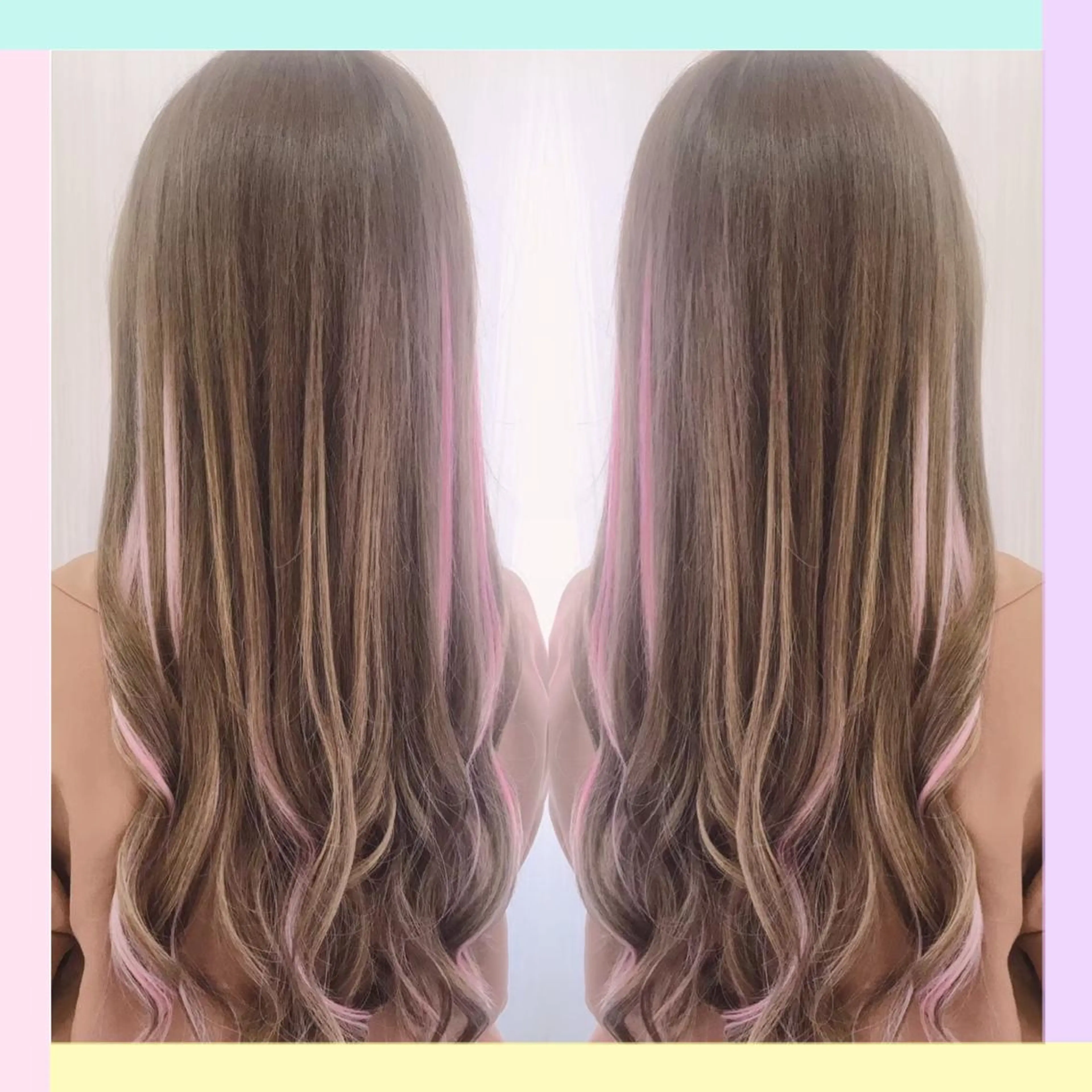 ♥カラー＋最高級人毛シールエクステ50本＋内部補修トリートメント   エクステカット無料の写真