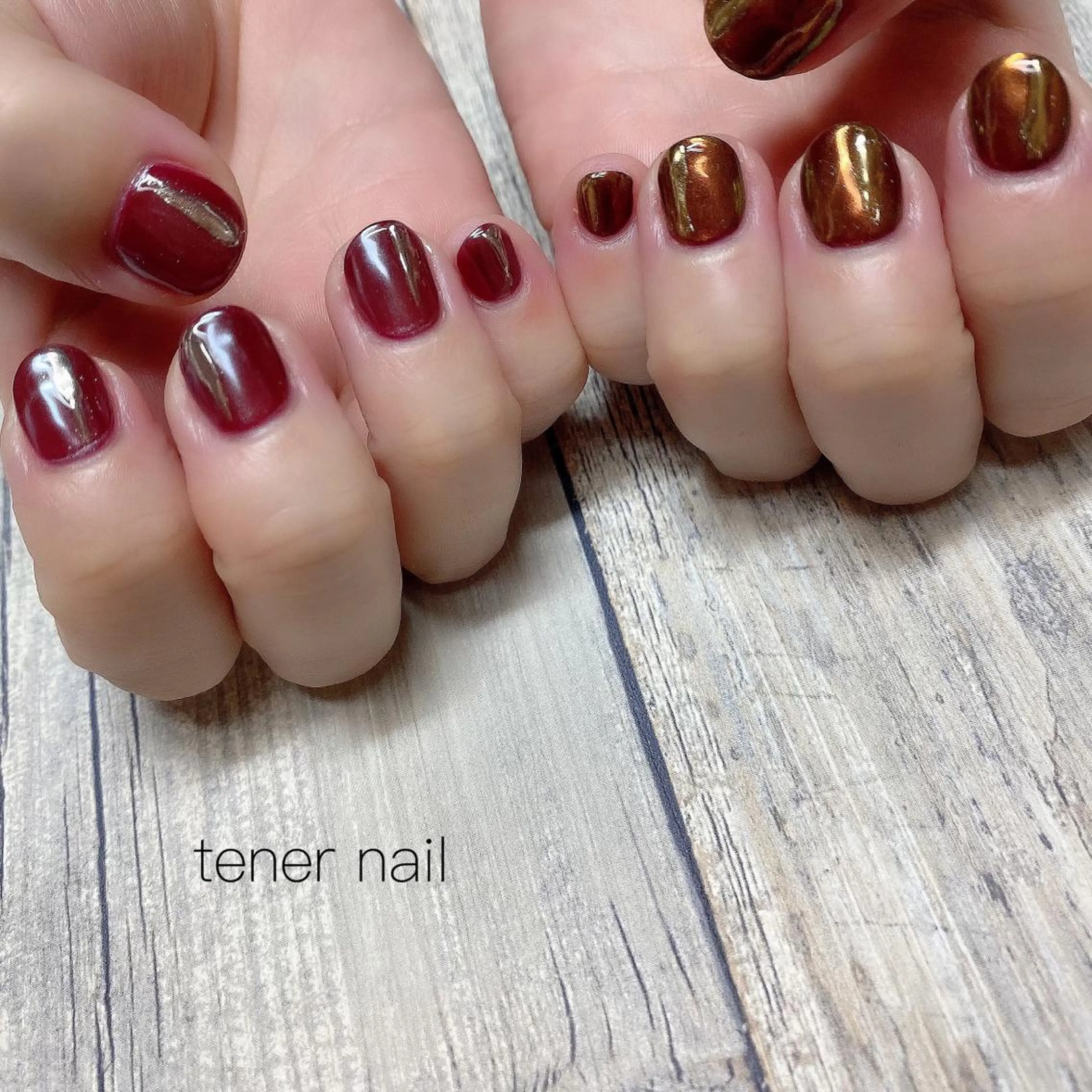 ネイル ミラーネイル テネルネイル tener nailのネイルデザイン