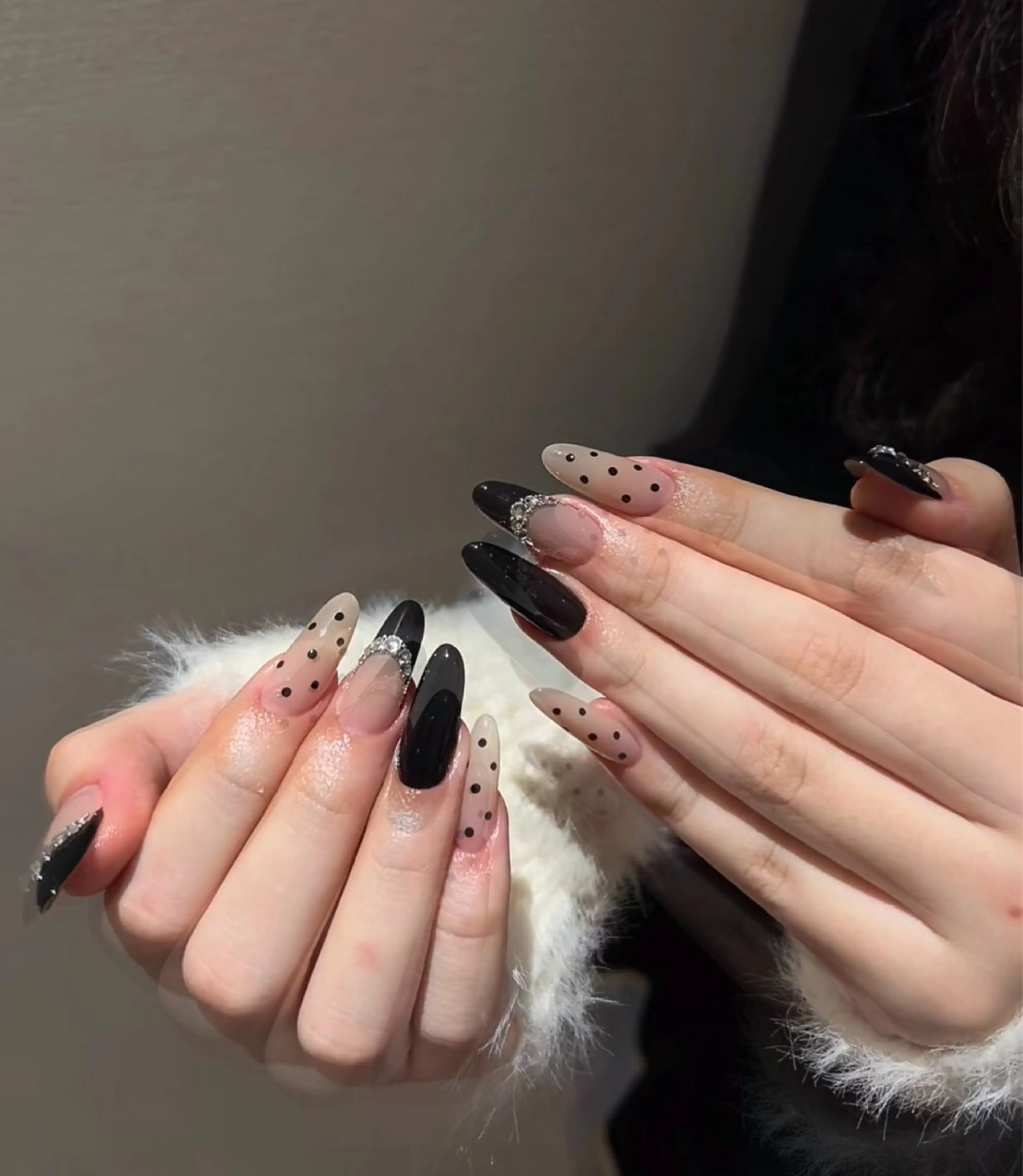 ロング めぐみのネイルサロン スタッフ練習のネイルデザイン