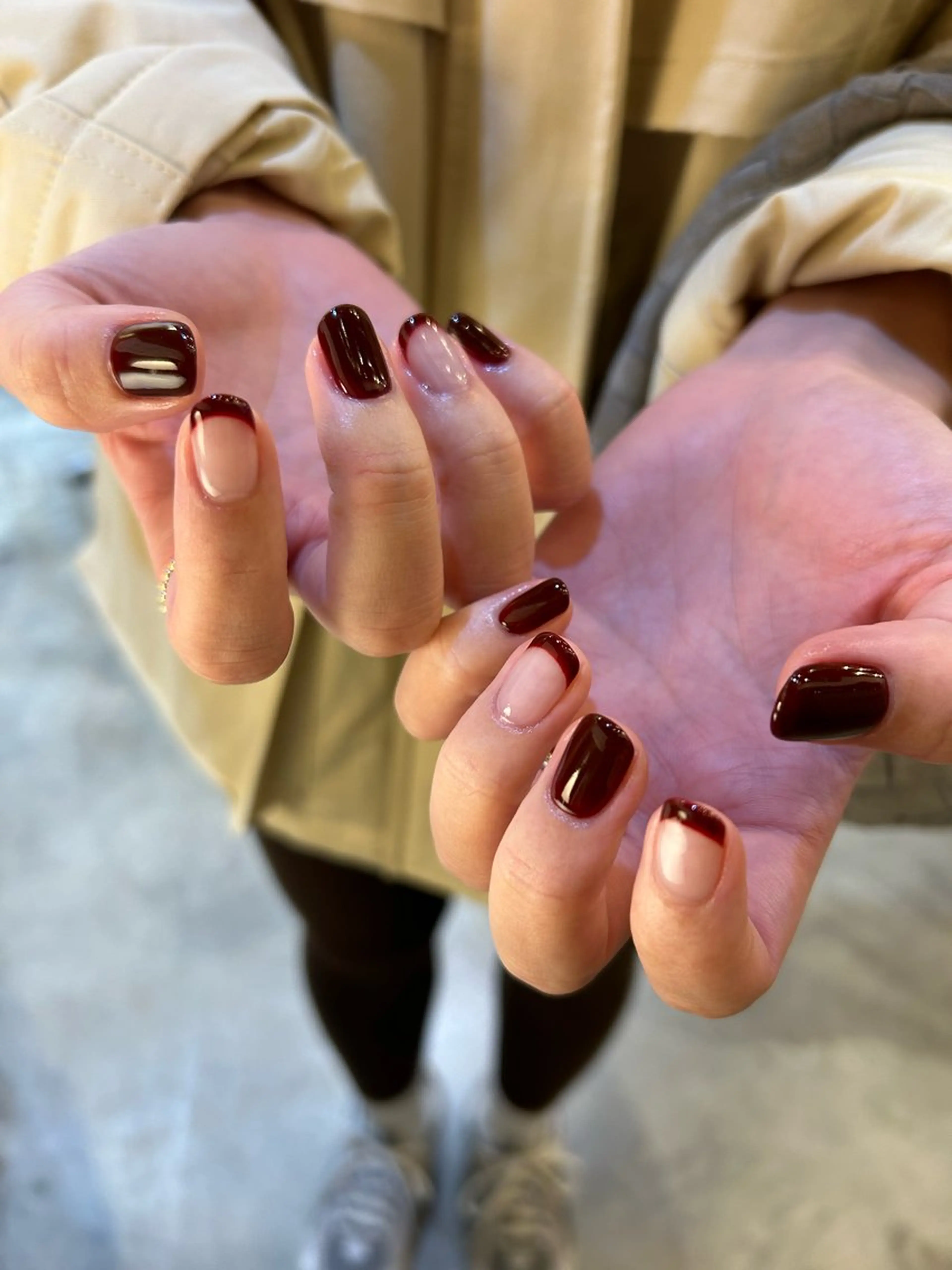 ネイル フレンチネイル Yumi シンプルネイルのネイルデザイン